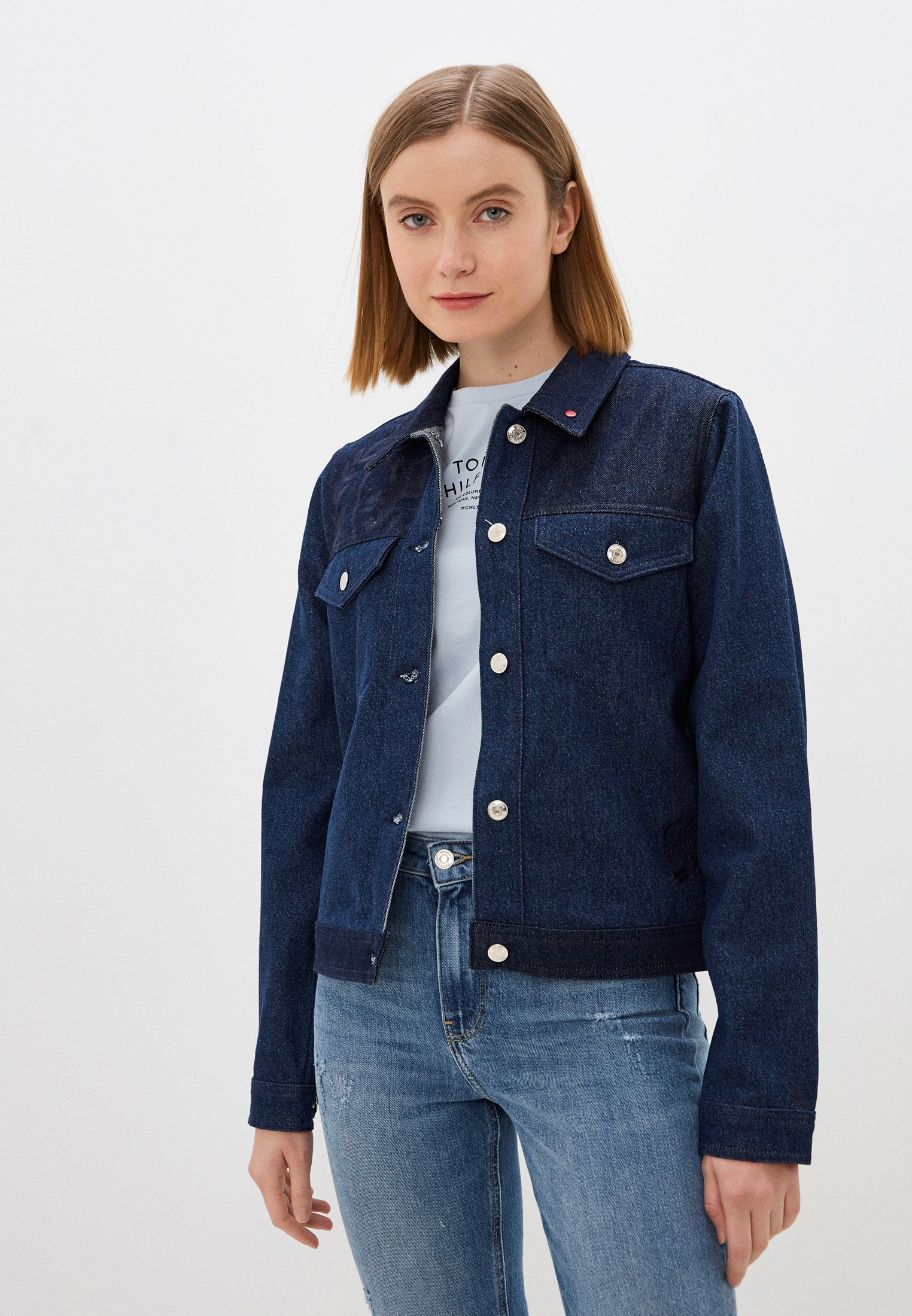 Джинсовая куртка женская Tommy Hilfiger (Томми Хилфигер) WW0WW32990 ...