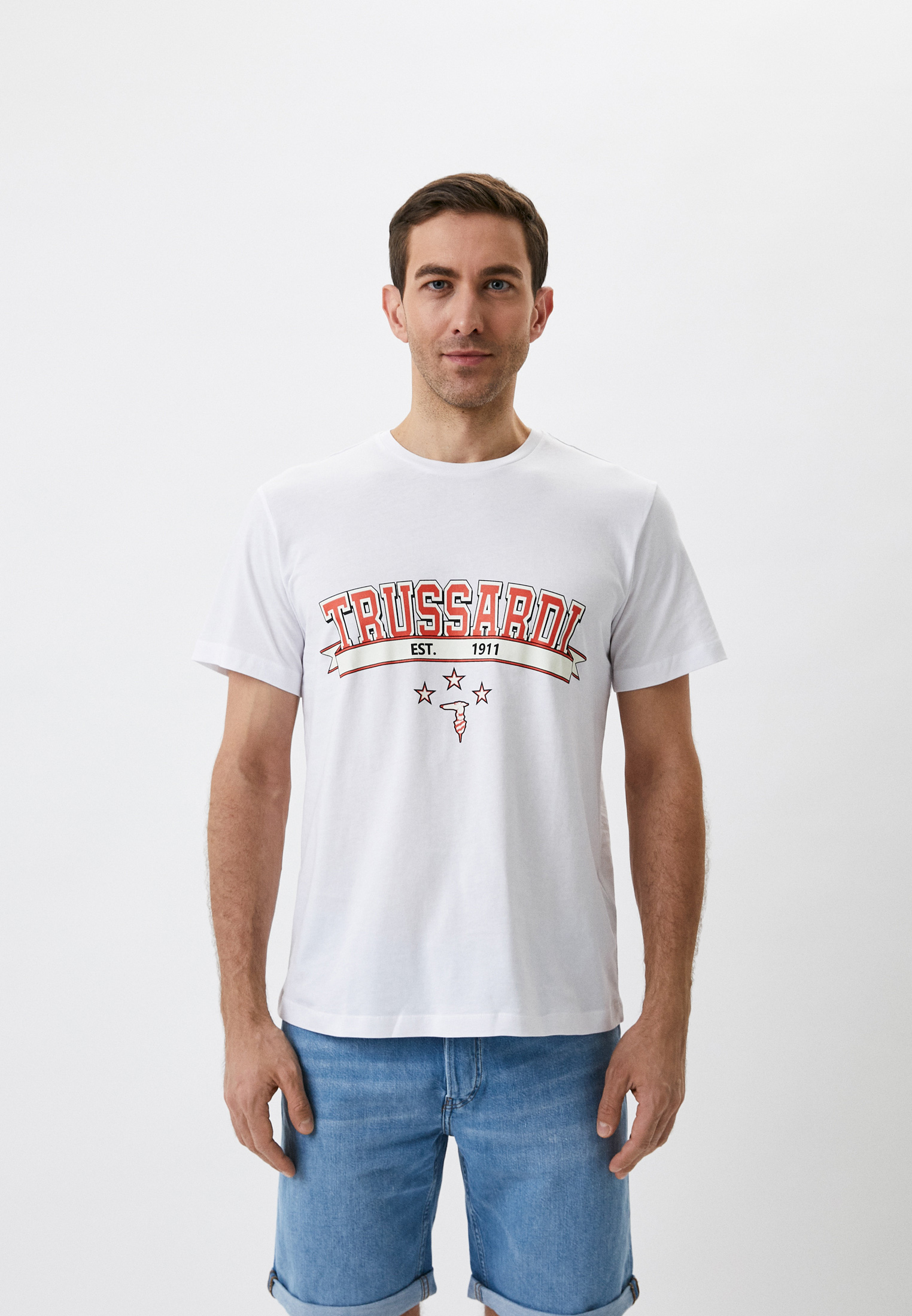 Мужская футболка Trussardi (Труссарди) 52T00619-1T005381