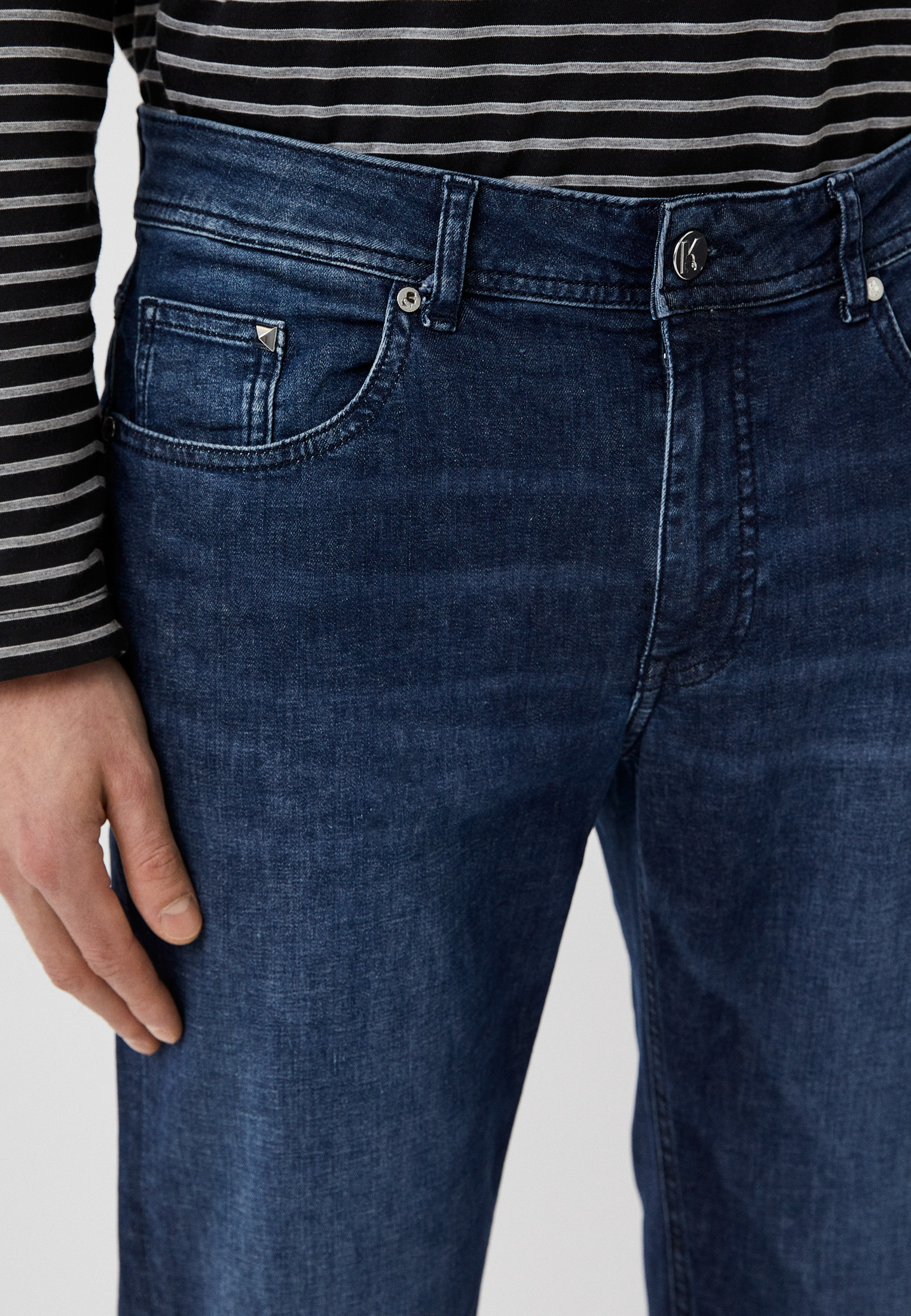Мужские зауженные джинсы Karl Lagerfeld (Карл Лагерфельд) 521833-265840: изображение 4