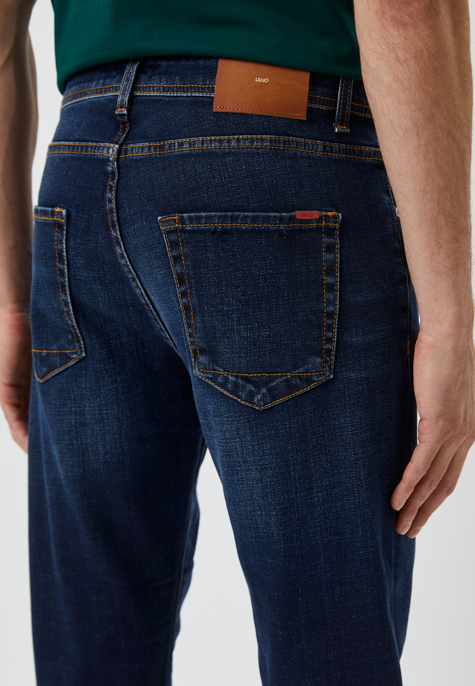 Мужские зауженные джинсы Liu Jo Uomo (Лиу Джо Уомо) M000P304BRIANDARK: изображение 4