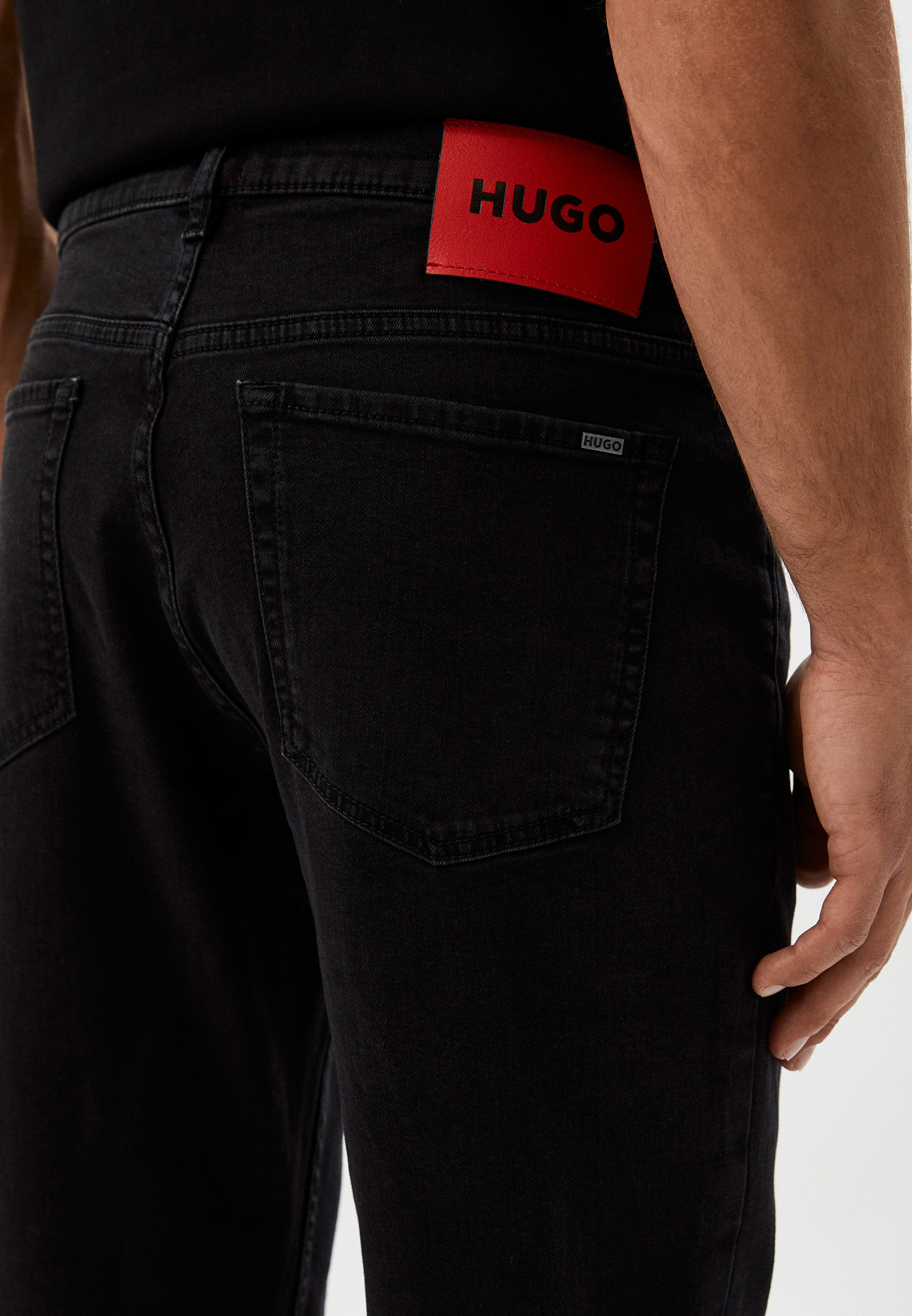 Мужские зауженные джинсы Hugo (Хуго) 50467400: изображение 4