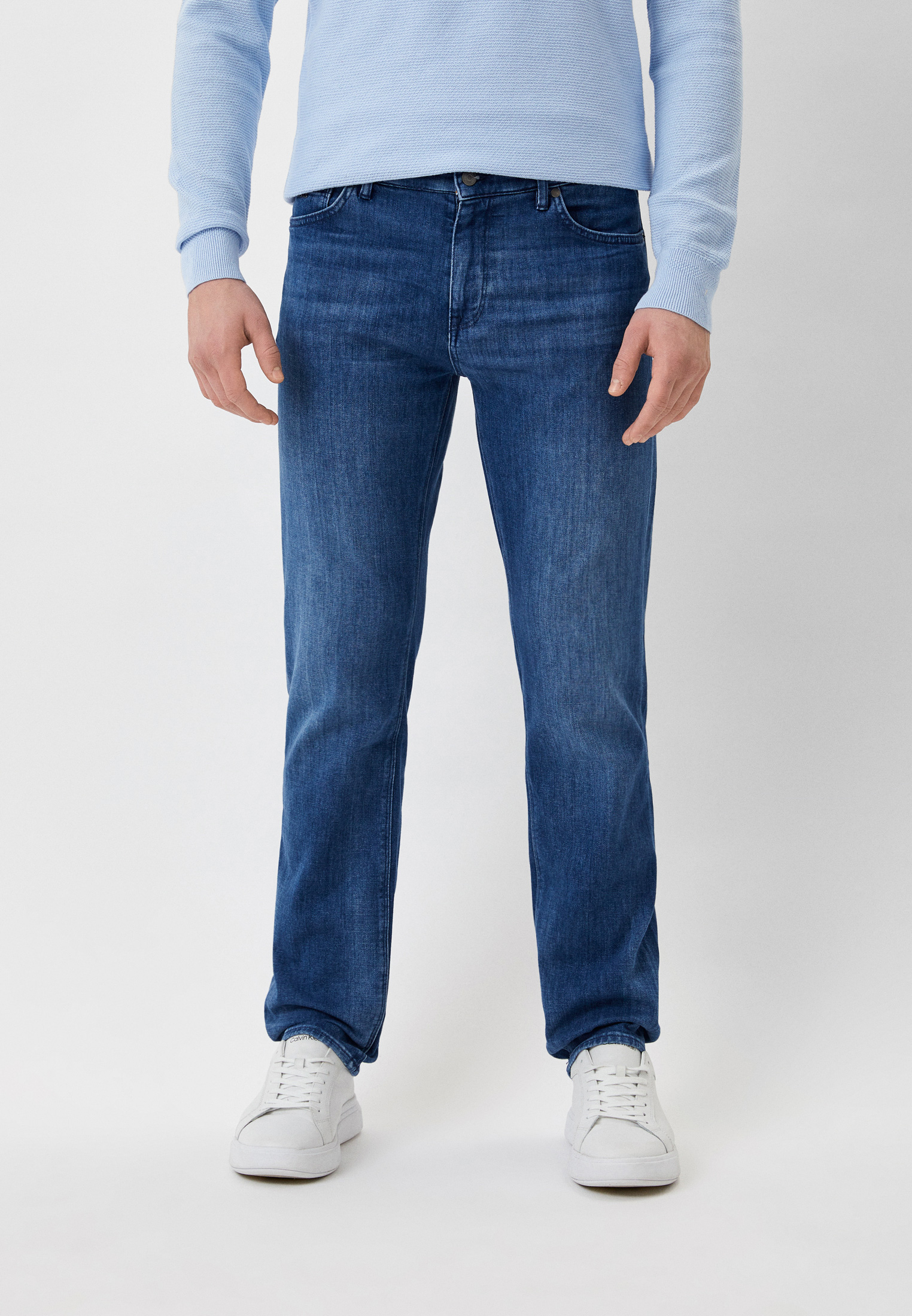 Мужские прямые джинсы Boss (Босс) 50470524: изображение 1
