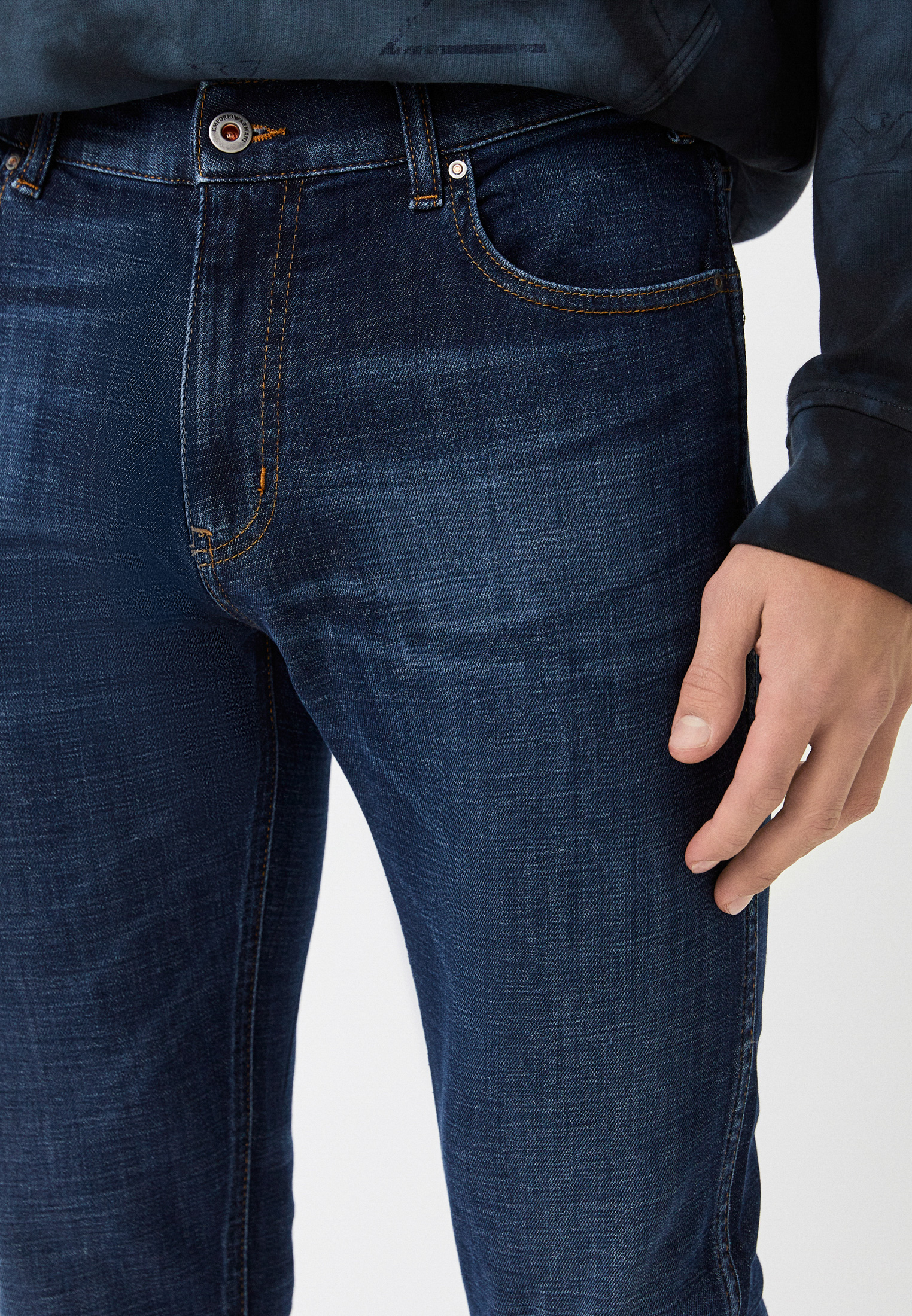 Мужские зауженные джинсы Emporio Armani (Эмпорио Армани) 3L1J16 1D2PZ: изображение 4