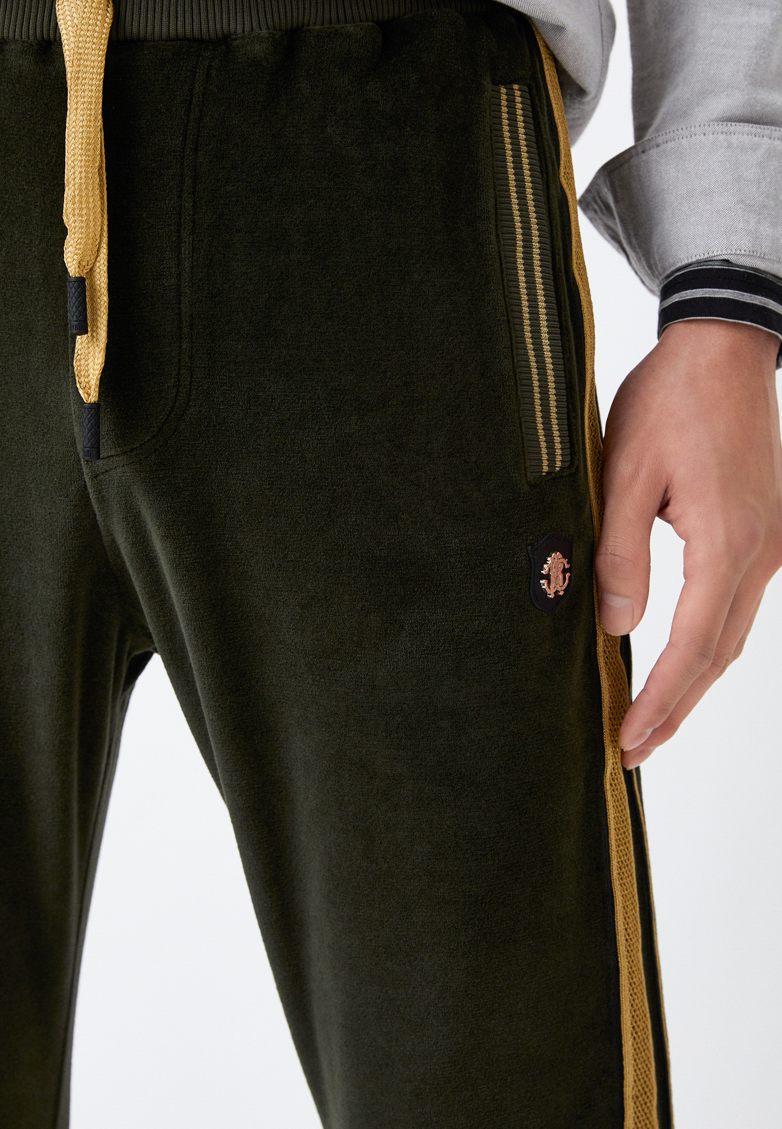 Мужские спортивные брюки Roberto Cavalli (Роберто Кавалли) FNLIDNIIA5D: изображение 4