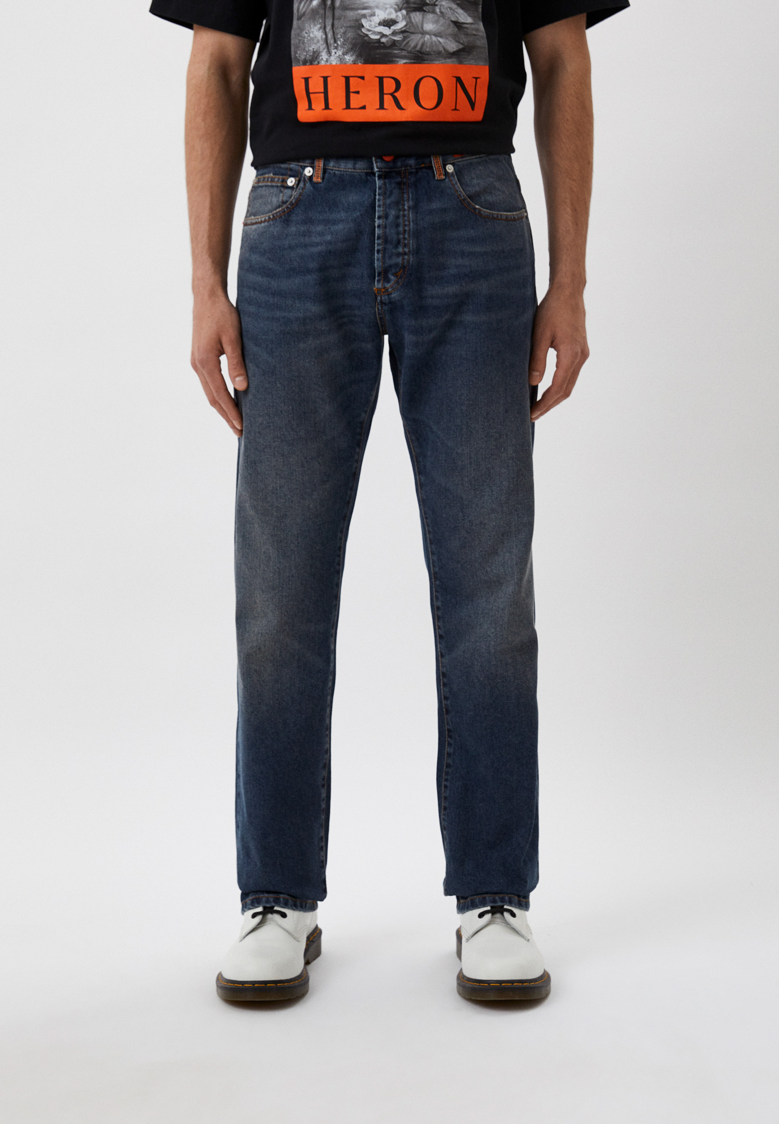 Мужские прямые джинсы HERON PRESTON HMYA010S22DEN0024000