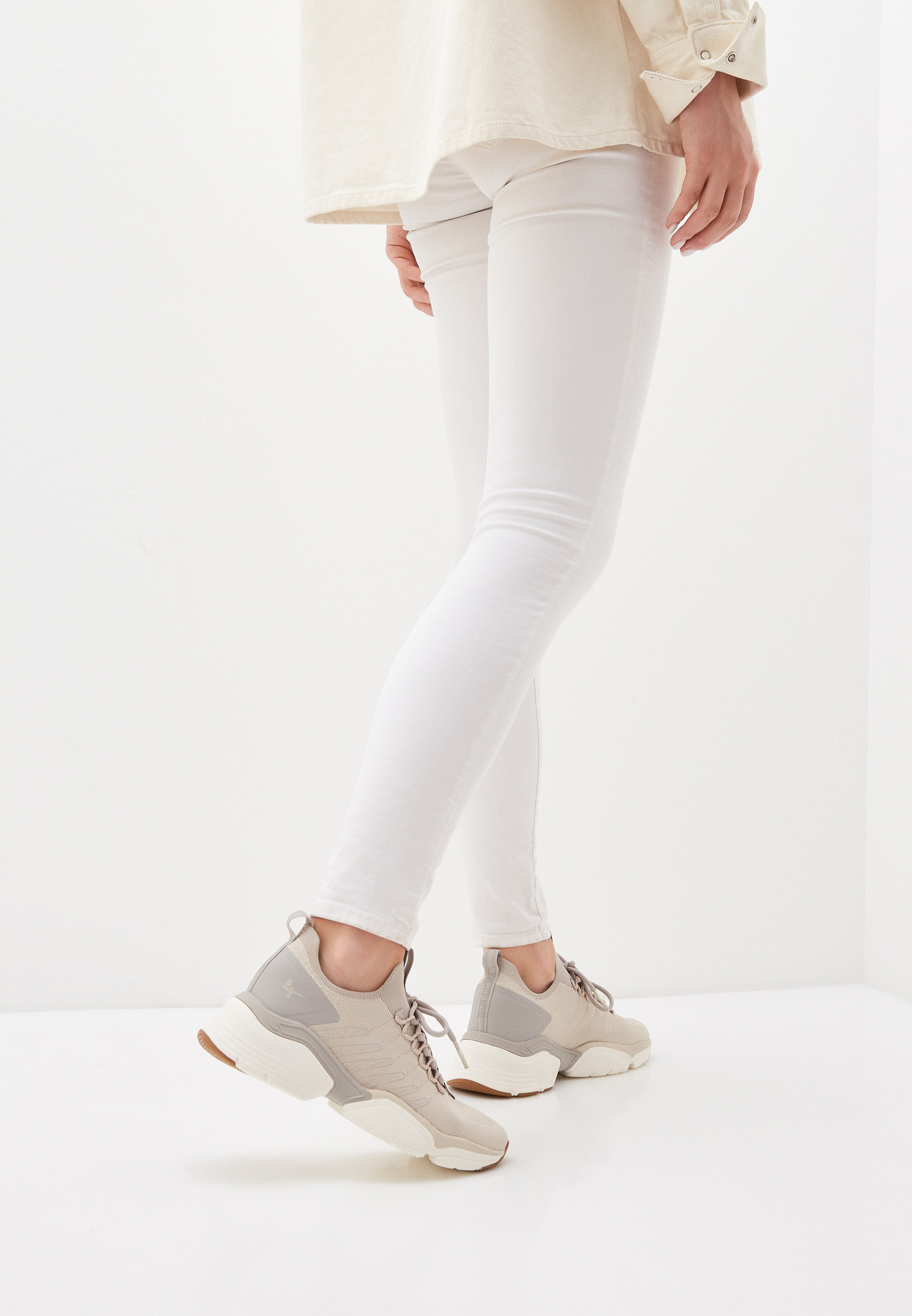 Женские кроссовки Tamaris Fashletics 1-1-23775-28 внешний материал  текстиль; цвет бежевый купить за 4490 руб.