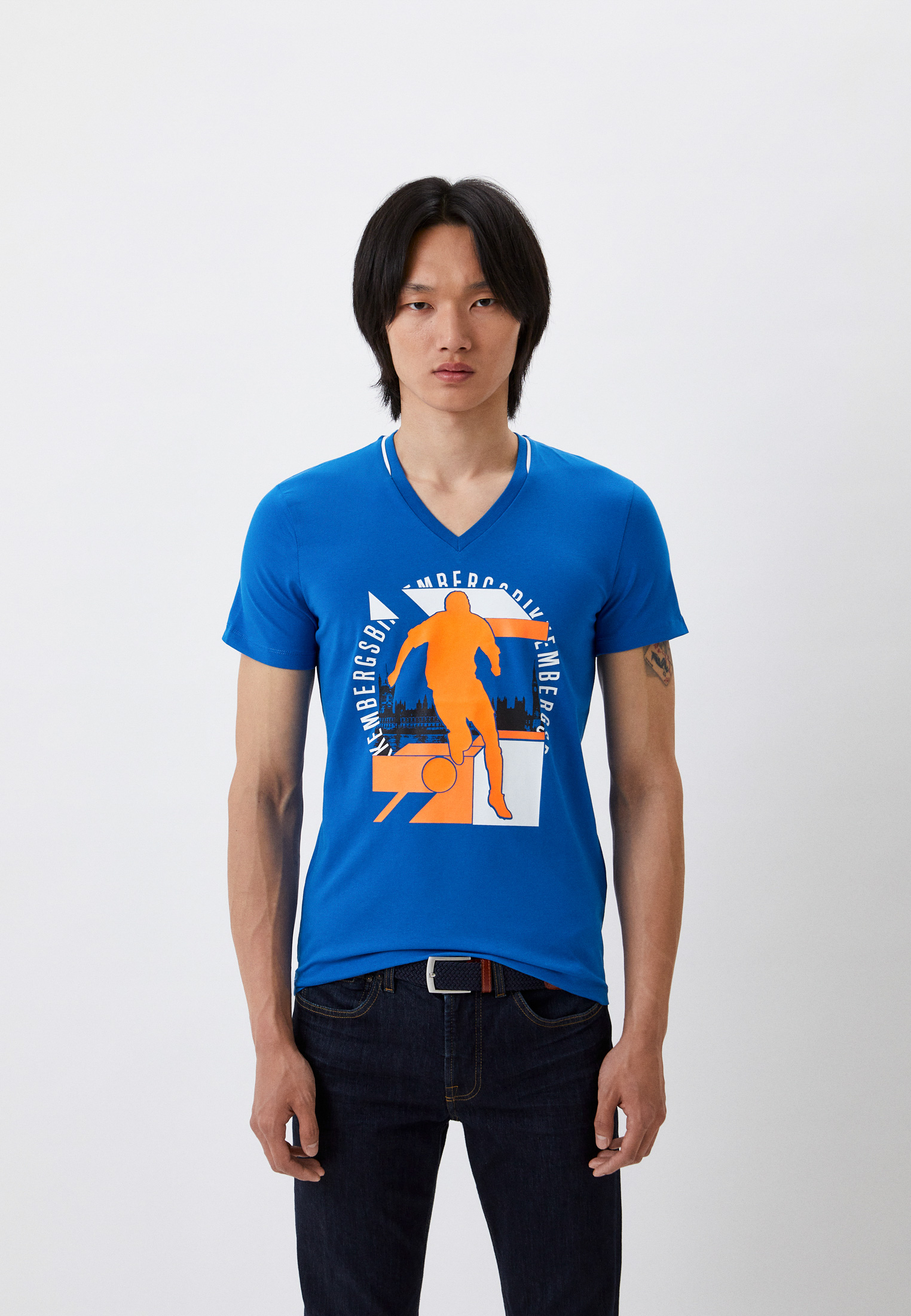 Мужская футболка Bikkembergs (Биккембергс) C429BE1B0383