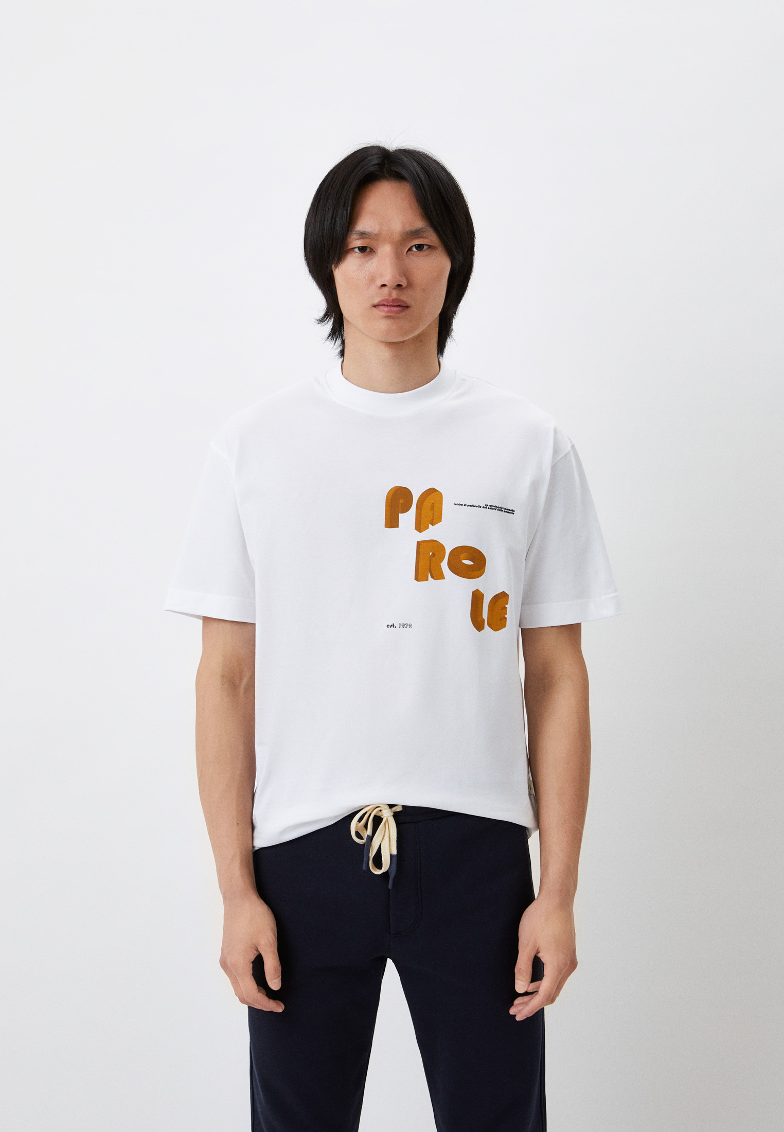 Мужская футболка Liu Jo Uomo (Лиу Джо Уомо) M122P204SONGWORD