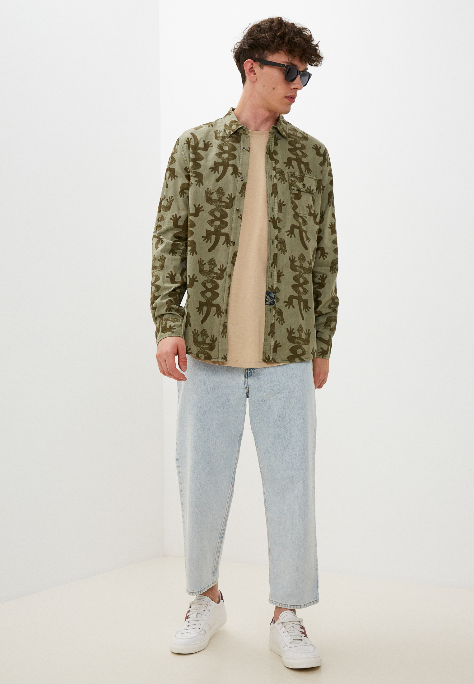 Рубашка с длинным рукавом мужской Desigual (Дезигуаль) 22SMCW43 купить