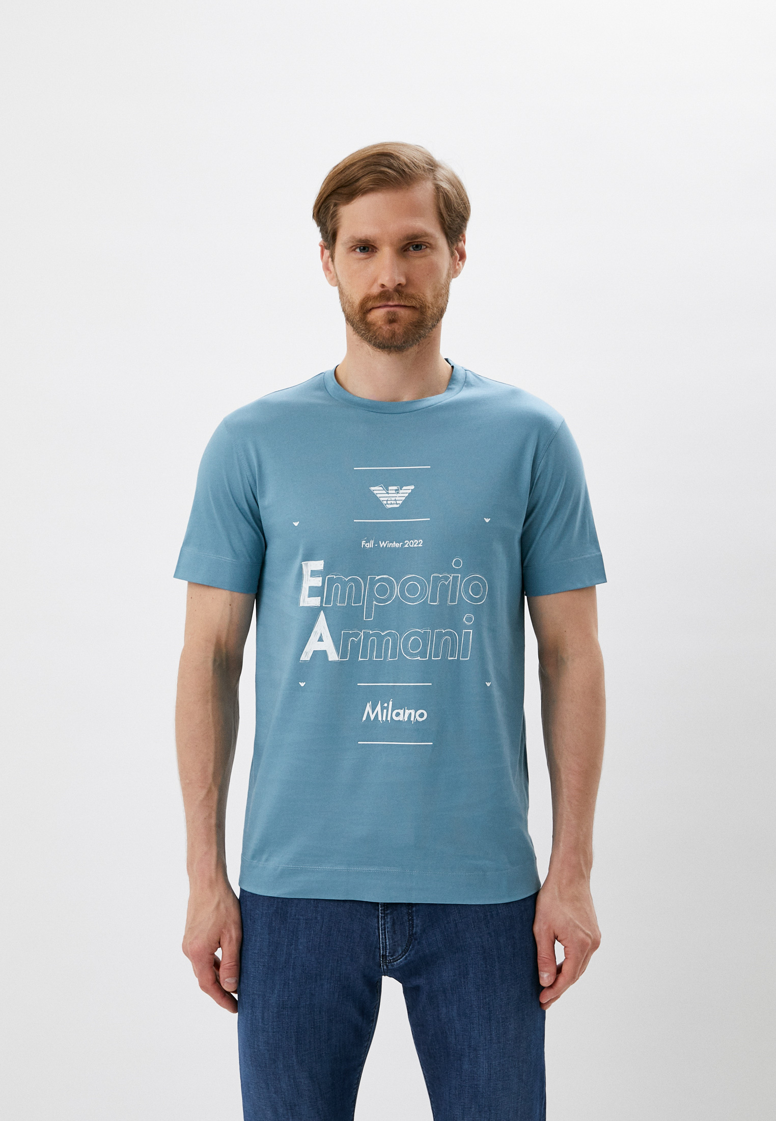 Мужская футболка Emporio Armani (Эмпорио Армани) 6L1T89 1JSAZ: изображение 1