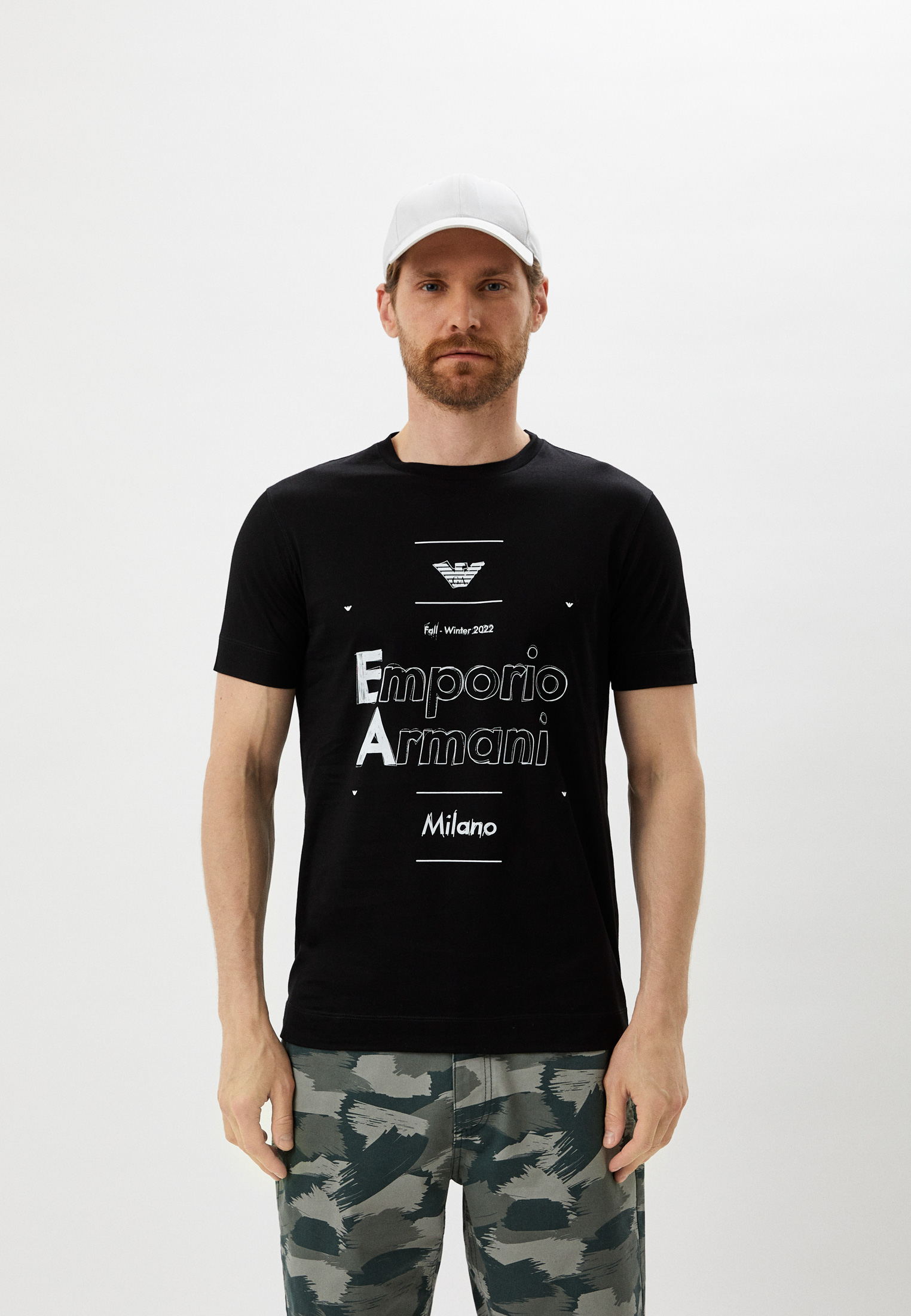Мужская футболка Emporio Armani (Эмпорио Армани) 6L1T89 1JSAZ
