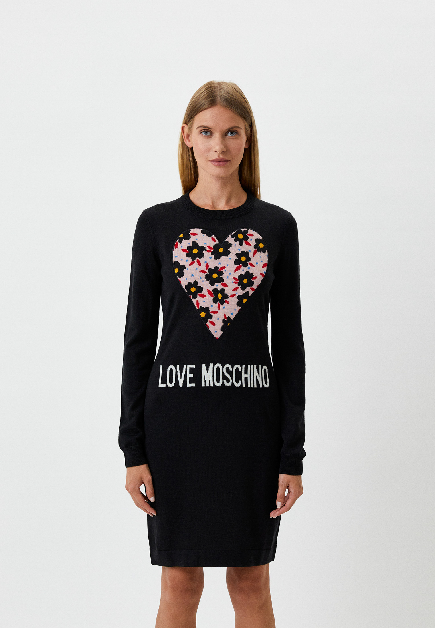 Вязаное платье Love Moschino W S 72R 11 X 0046