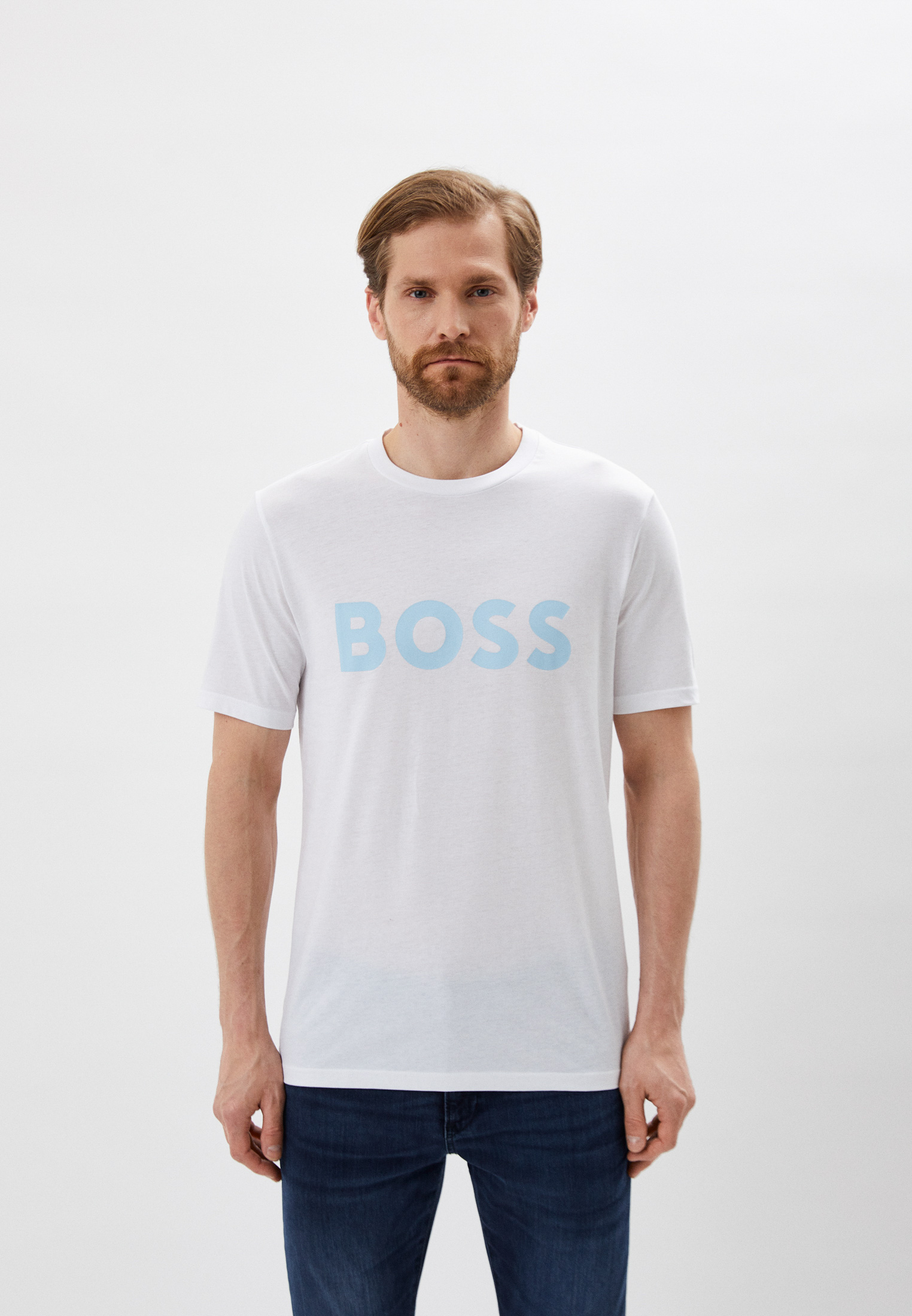 Мужская футболка Boss (Босс) 50467075: изображение 5