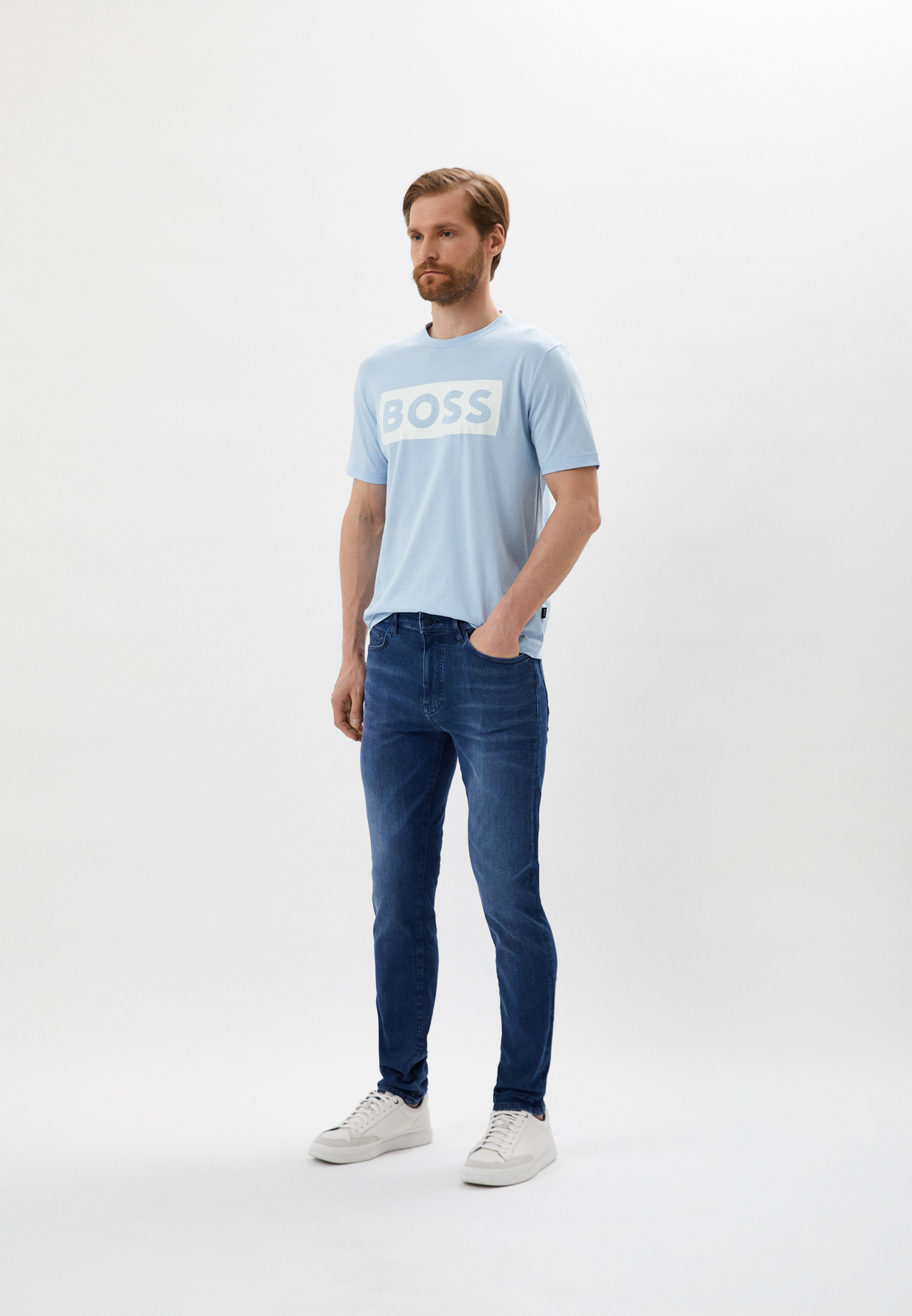 Мужские зауженные джинсы Boss (Босс) 50473008: изображение 2