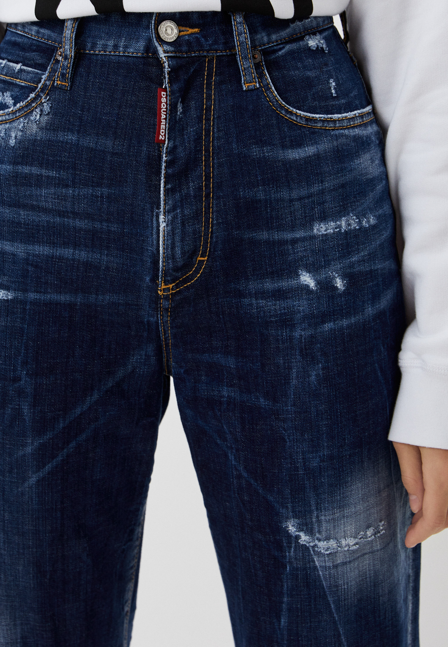 Широкие и расклешенные джинсы Dsquared2 S75LB0558S30342470: изображение 4