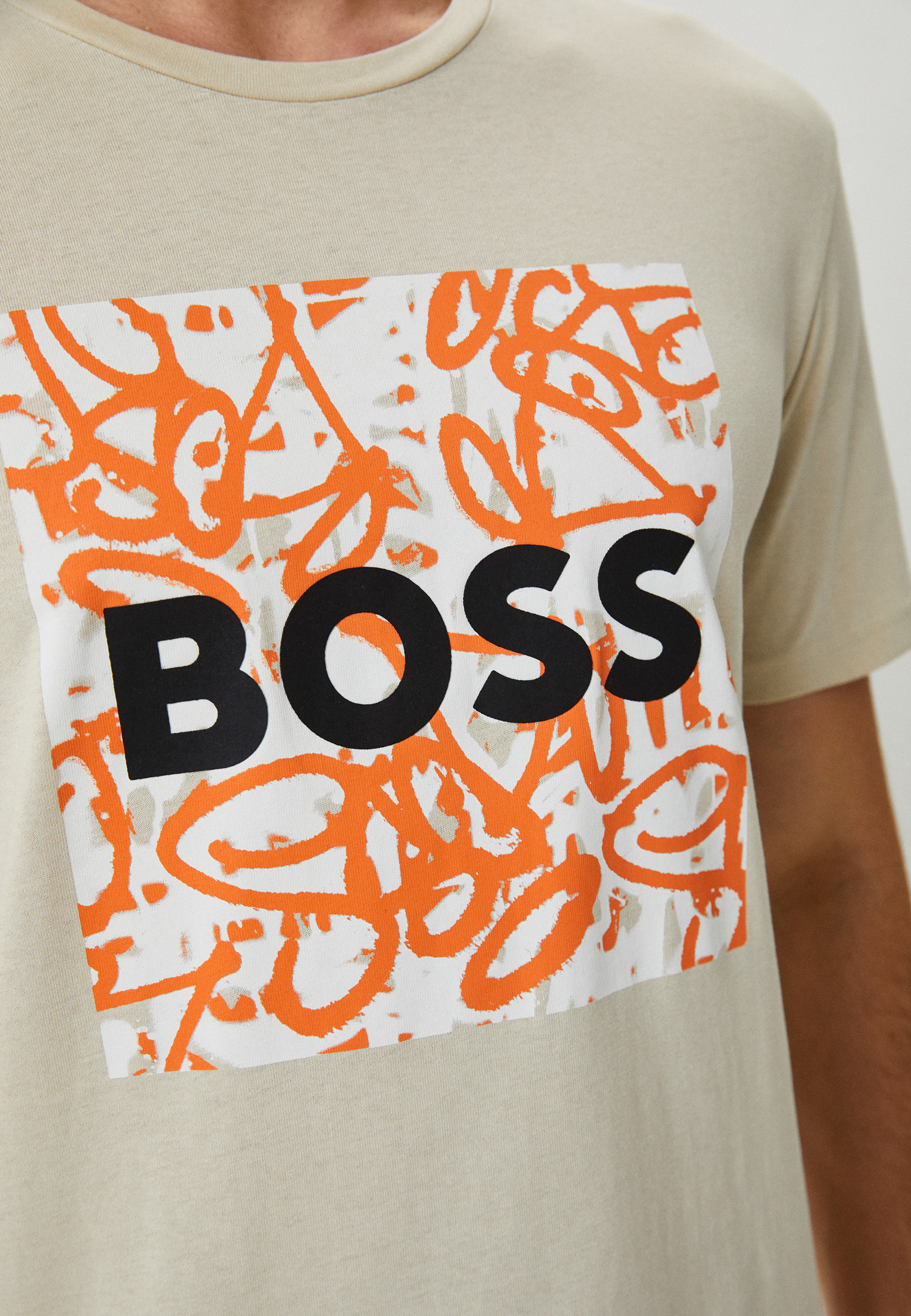 Мужская футболка Boss (Босс) 50483183: изображение 4