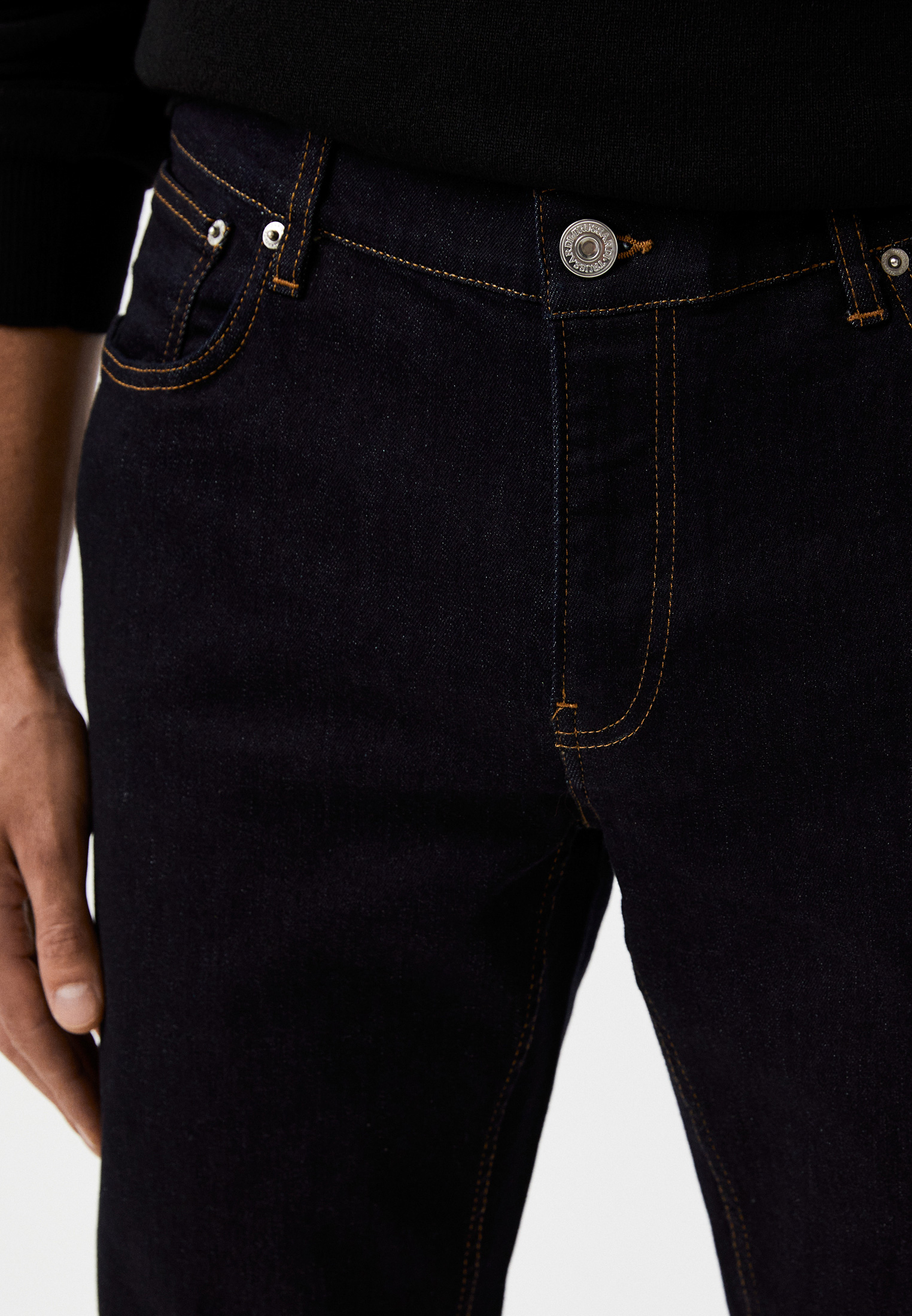 Мужские зауженные джинсы Trussardi (Труссарди) 52J00000-1Y000194: изображение 4