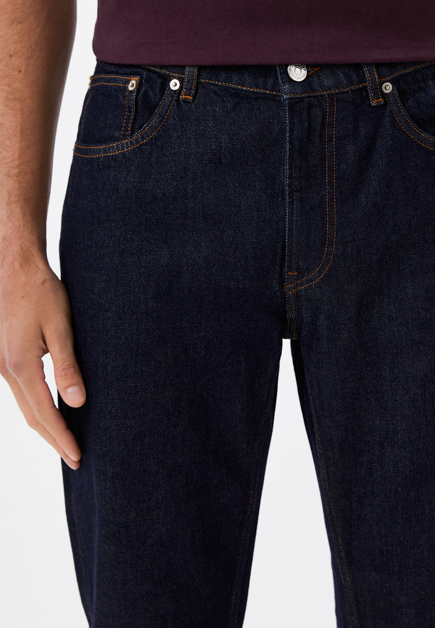Мужские прямые джинсы Trussardi (Труссарди) 52J00001-1T005945: изображение 4