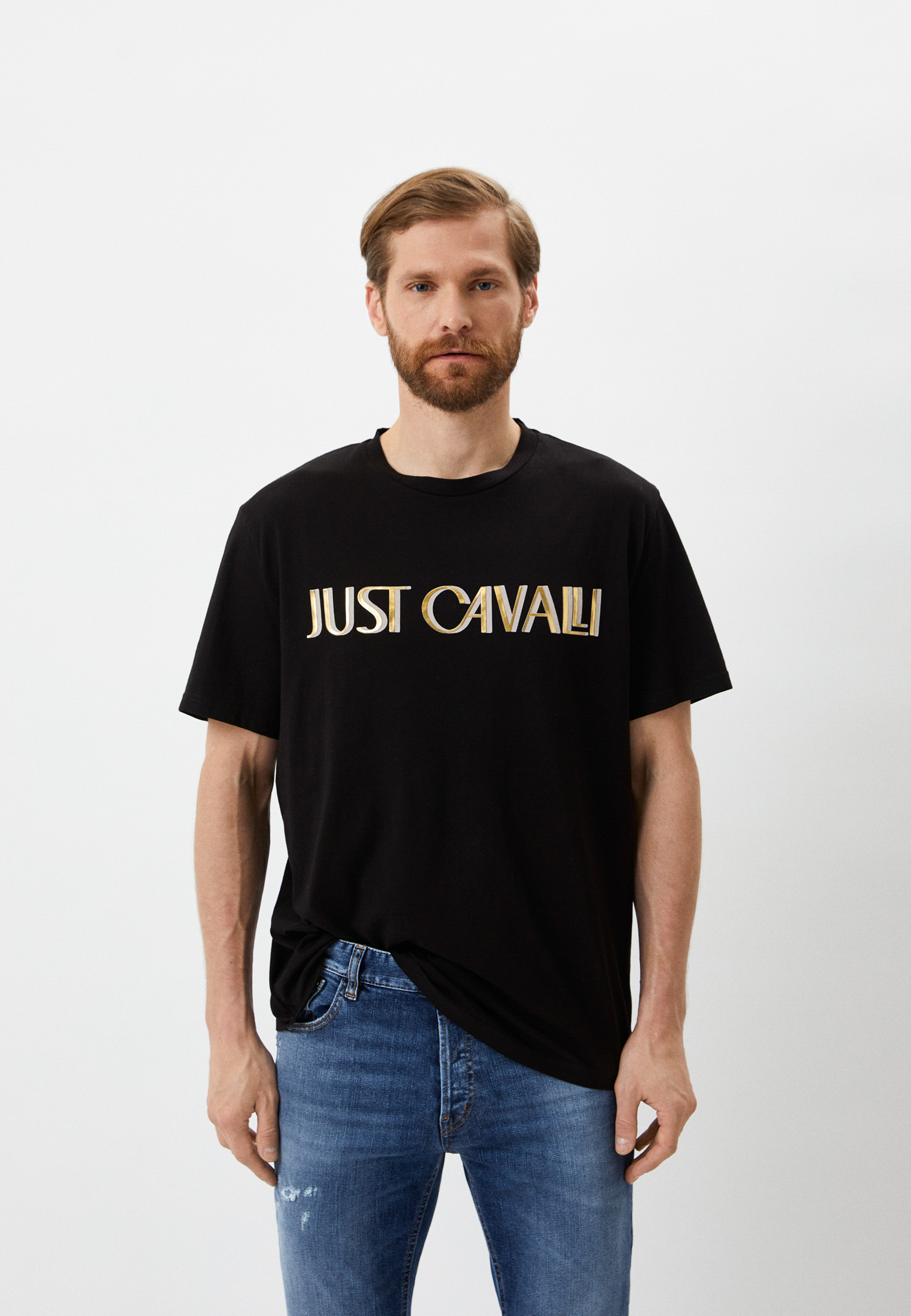 Мужская футболка Just Cavalli (Джаст Кавалли) S01GC0710N20663: изображение 1