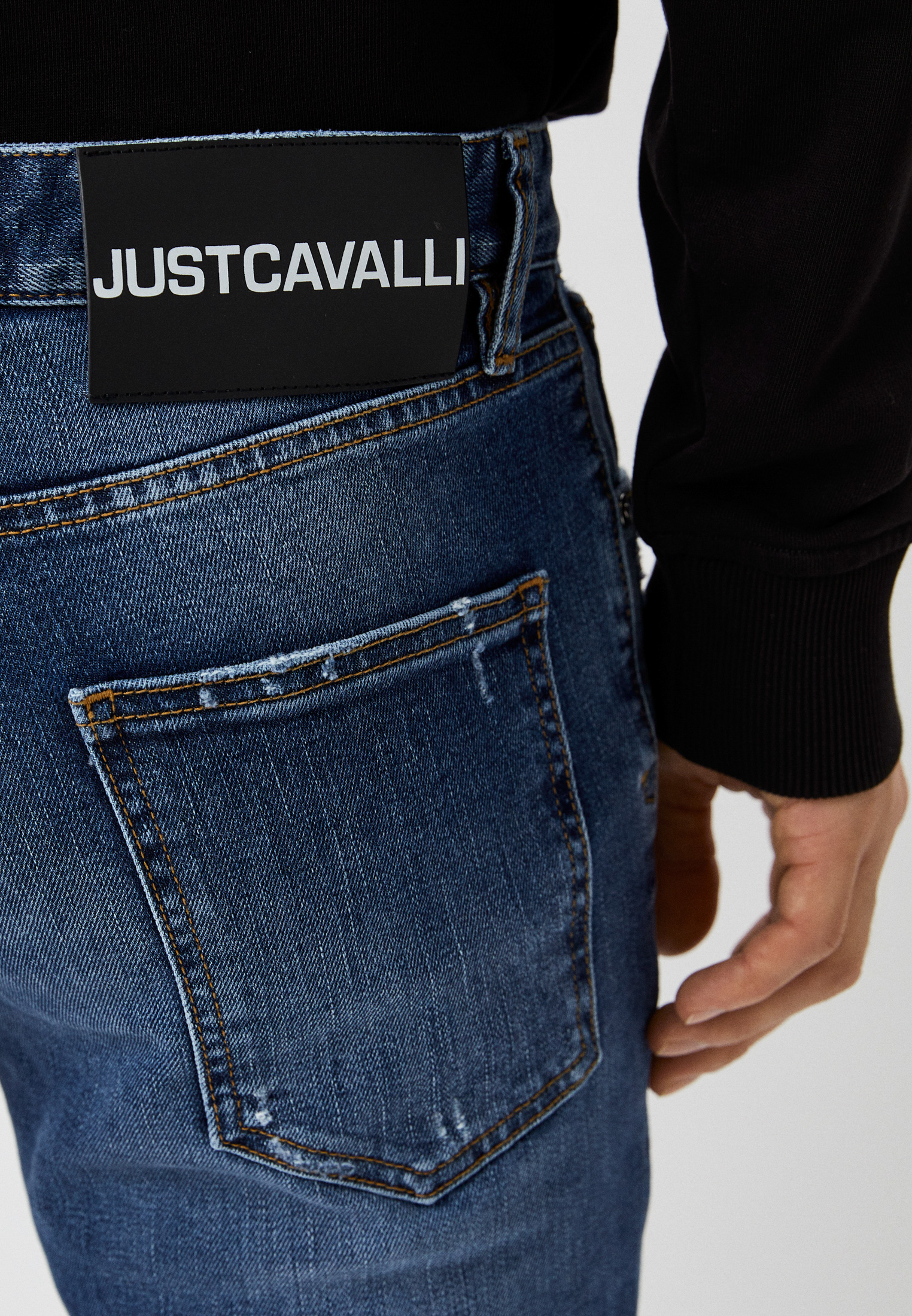 Мужские зауженные джинсы Just Cavalli (Джаст Кавалли) S01LA0150N32054: изображение 4
