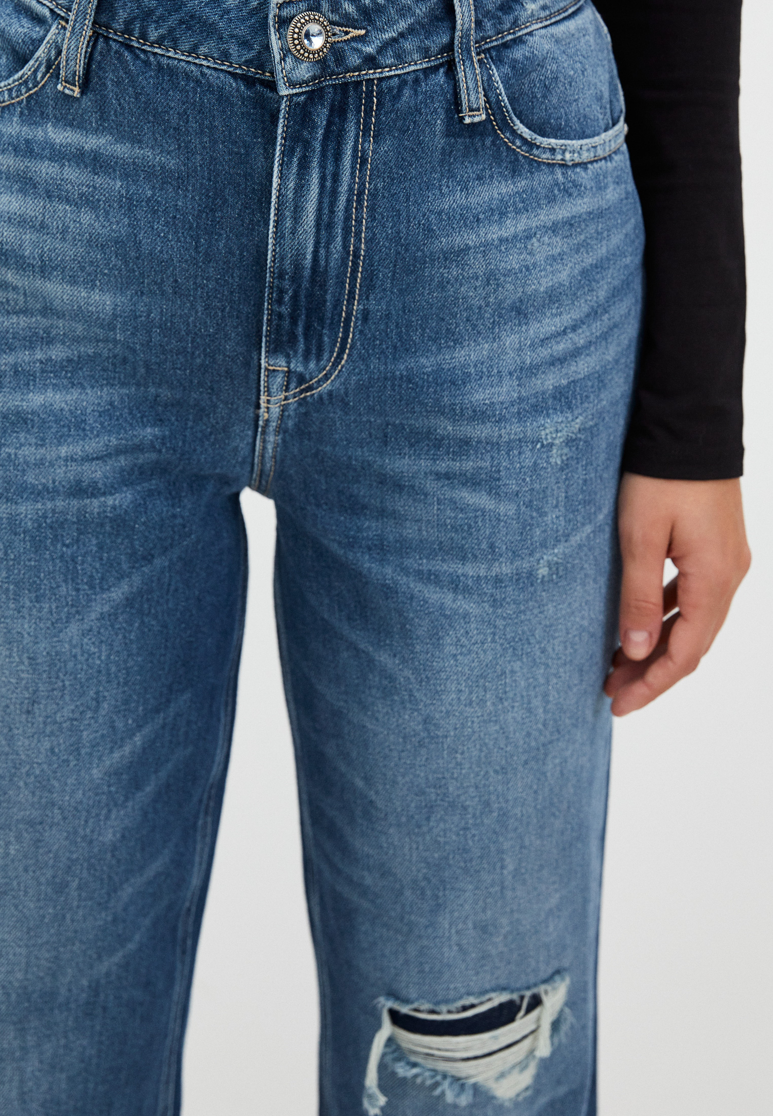Широкие и расклешенные джинсы Guess Jeans W2YA73D4PX1: изображение 4