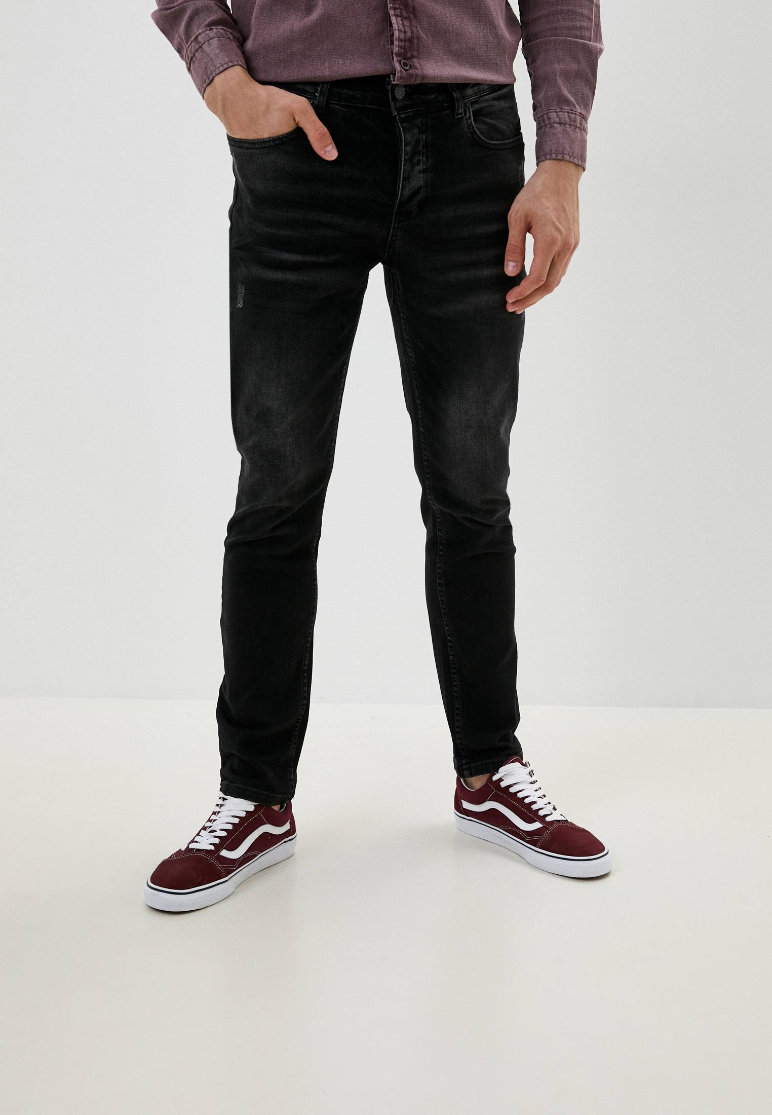 Зауженные джинсы Basics & More BA388808: изображение 1