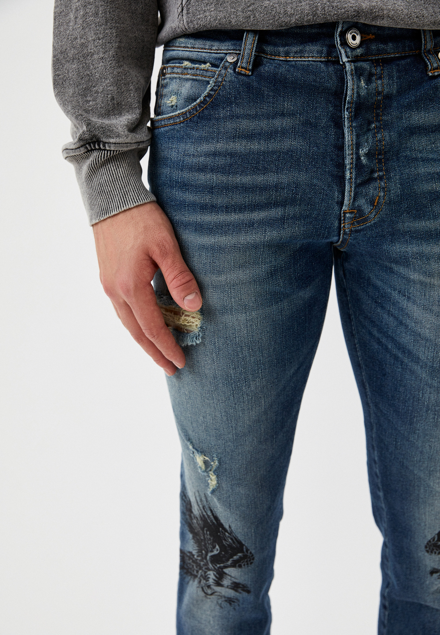 Мужские прямые джинсы Just Cavalli (Джаст Кавалли) S01LA0151N32064: изображение 4