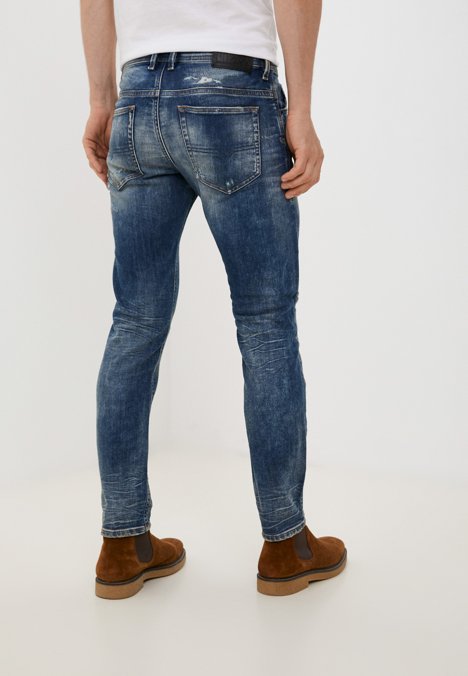 Мужские зауженные джинсы Diesel (Дизель) 00SE3D0870Q: изображение 7