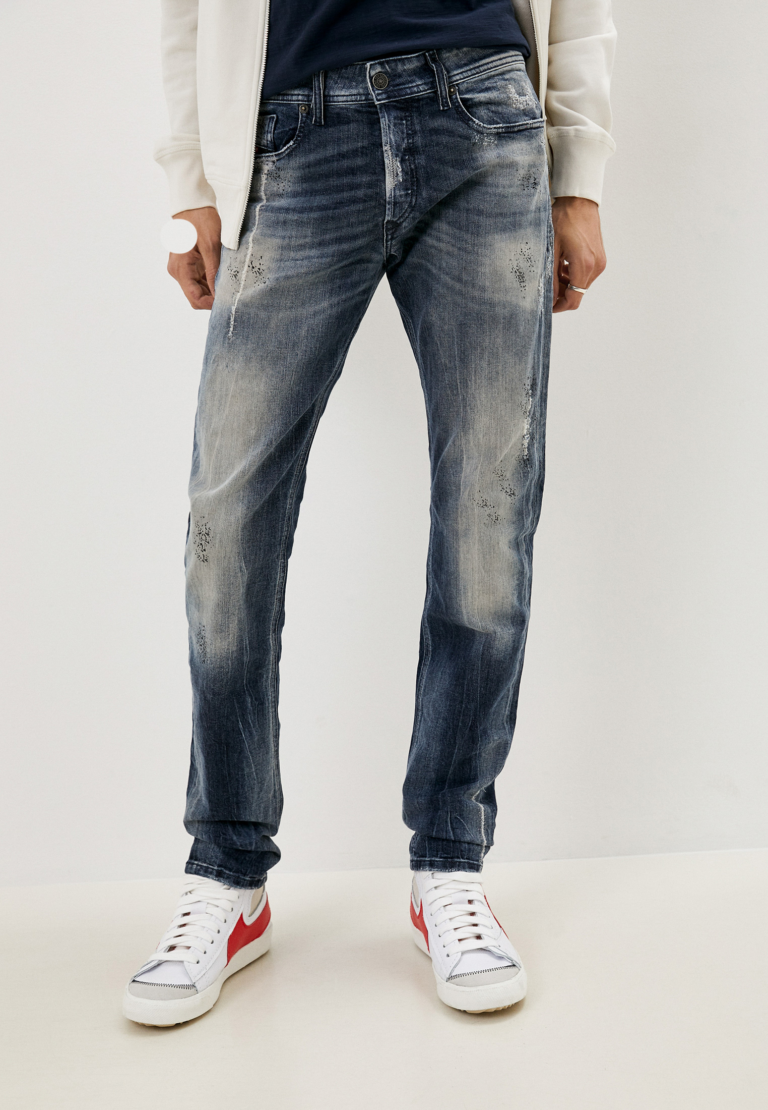 Мужские зауженные джинсы Diesel (Дизель) 00SWJG069NI: изображение 1