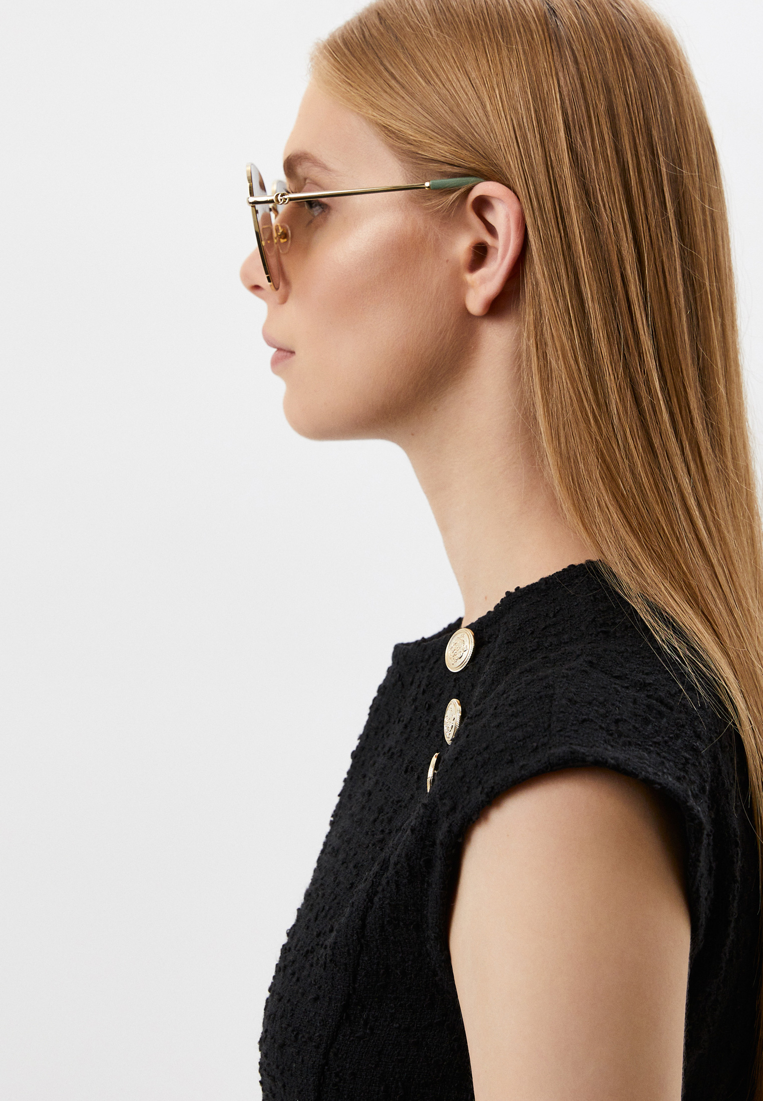 Женские солнцезащитные очки Gucci (Гуччи) GG1143S