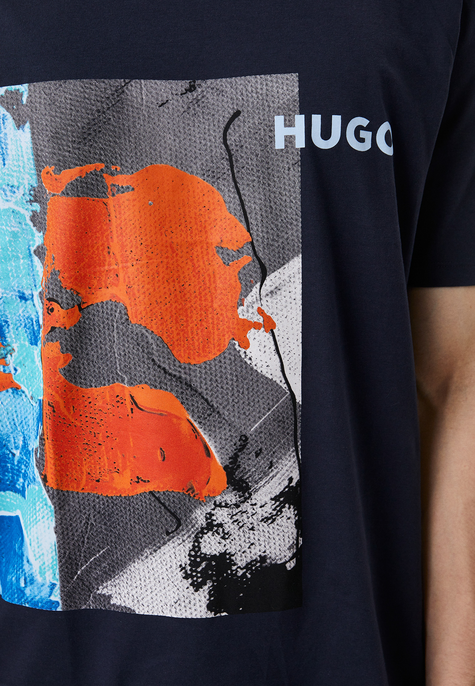 Мужская футболка Hugo (Хуго) 50477169: изображение 4