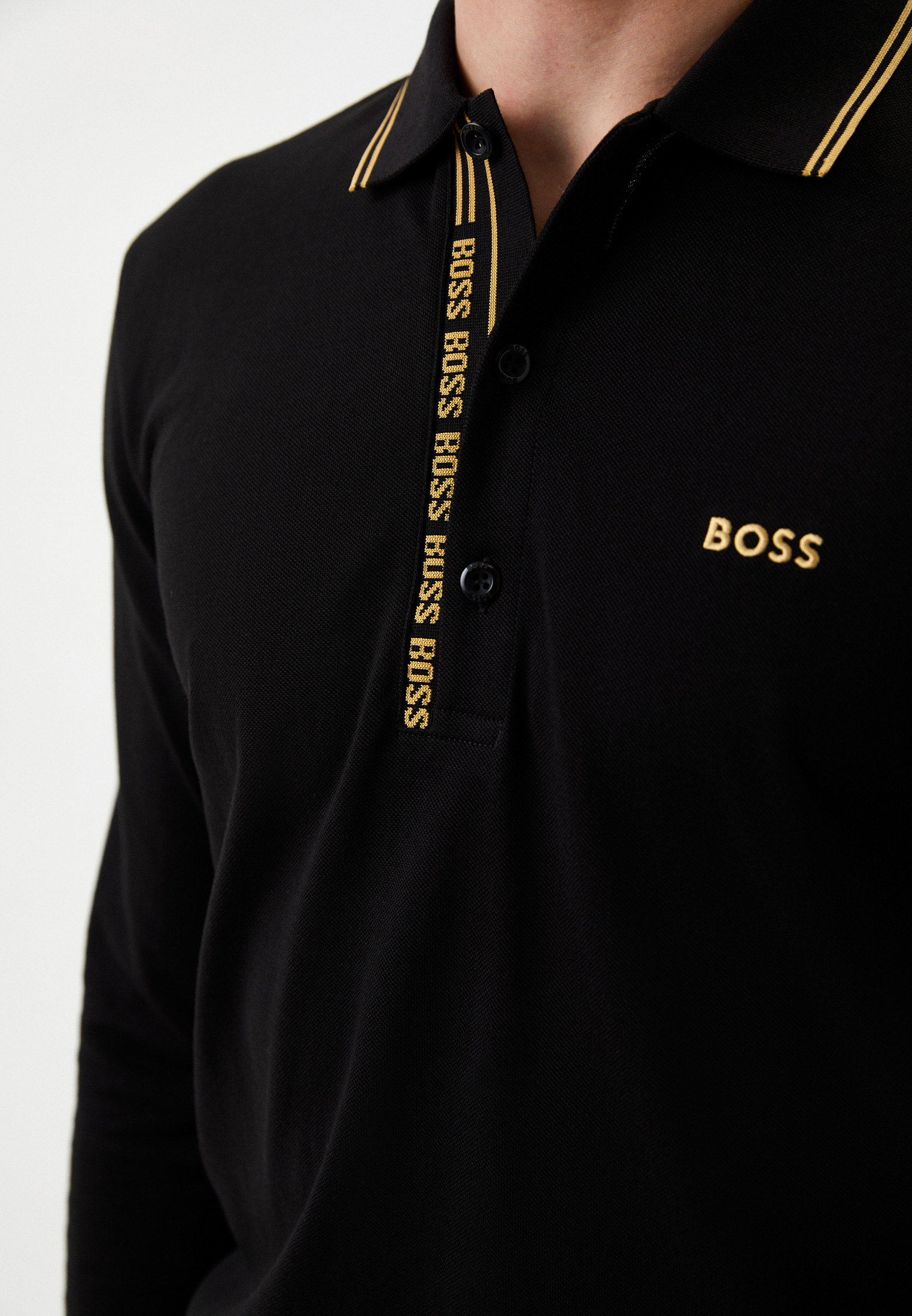 Мужские поло Boss (Босс) 50475649: изображение 4