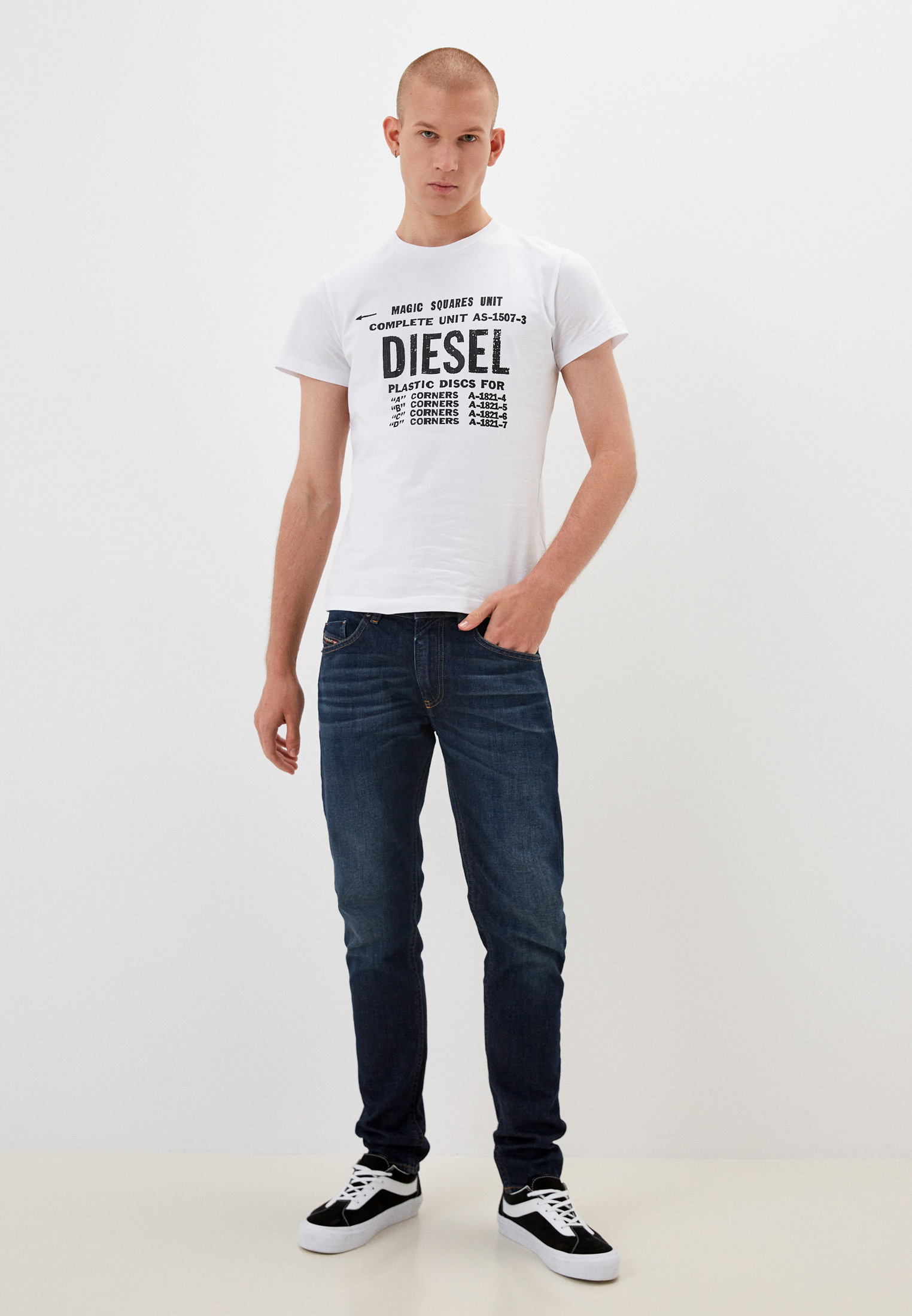 Мужские зауженные джинсы Diesel (Дизель) 00SB6D009HN: изображение 6