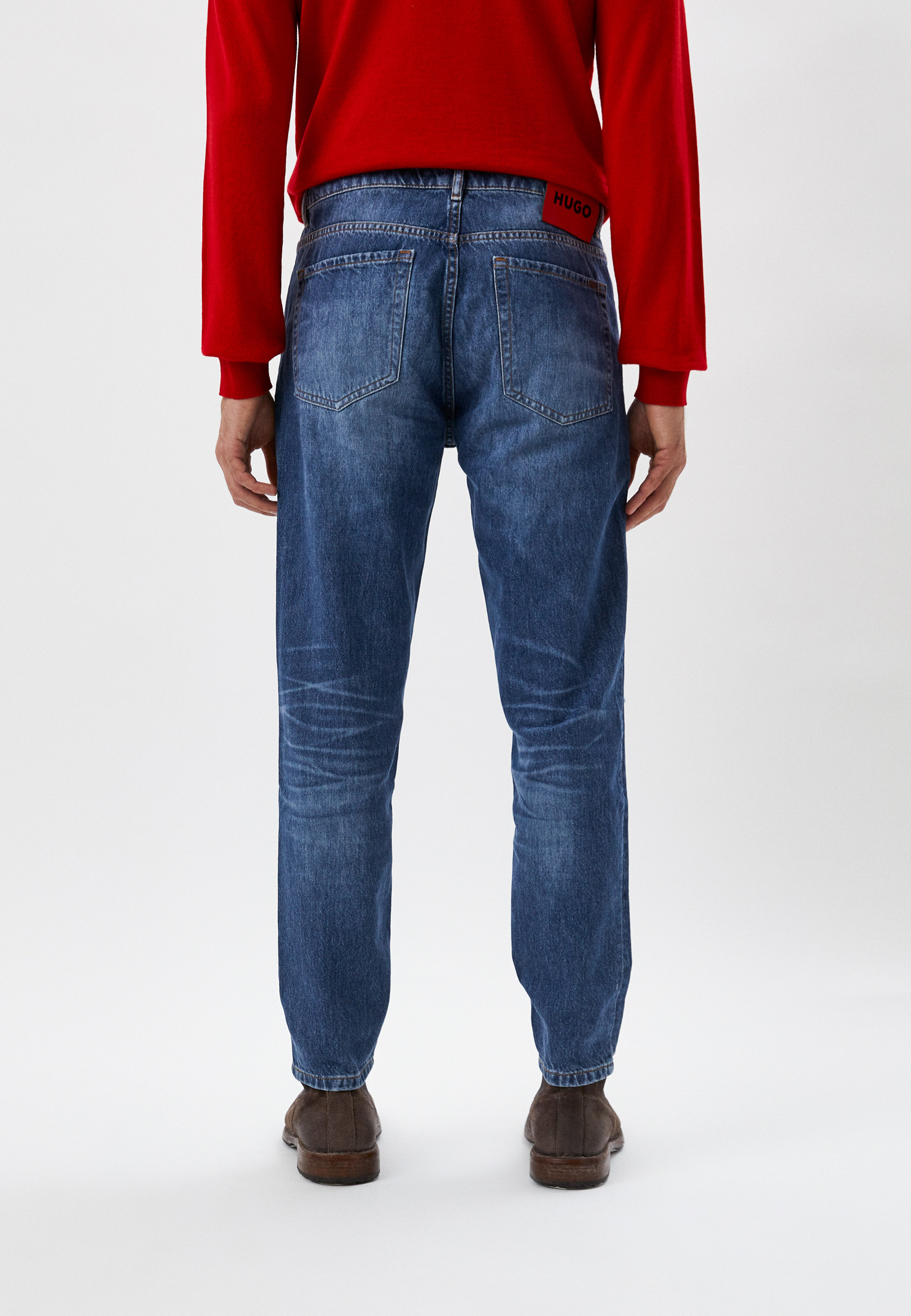 Мужские зауженные джинсы Hugo (Хуго) 50477575: изображение 3