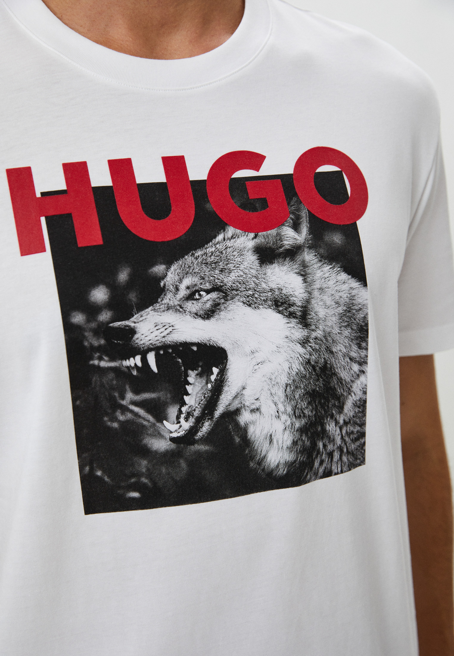 Мужская футболка Hugo (Хуго) 50477623: изображение 4