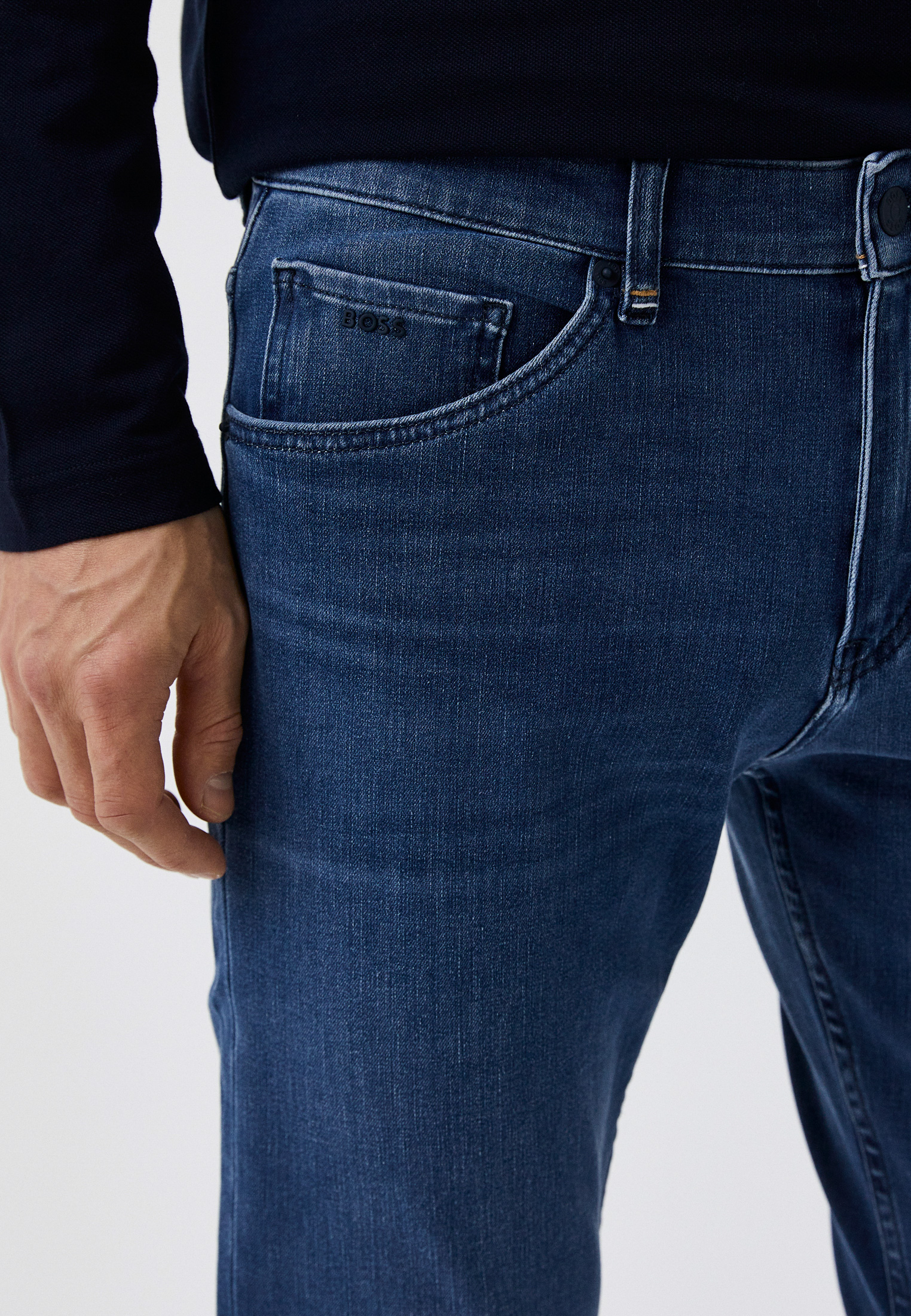 Мужские прямые джинсы Boss (Босс) 50479615: изображение 4