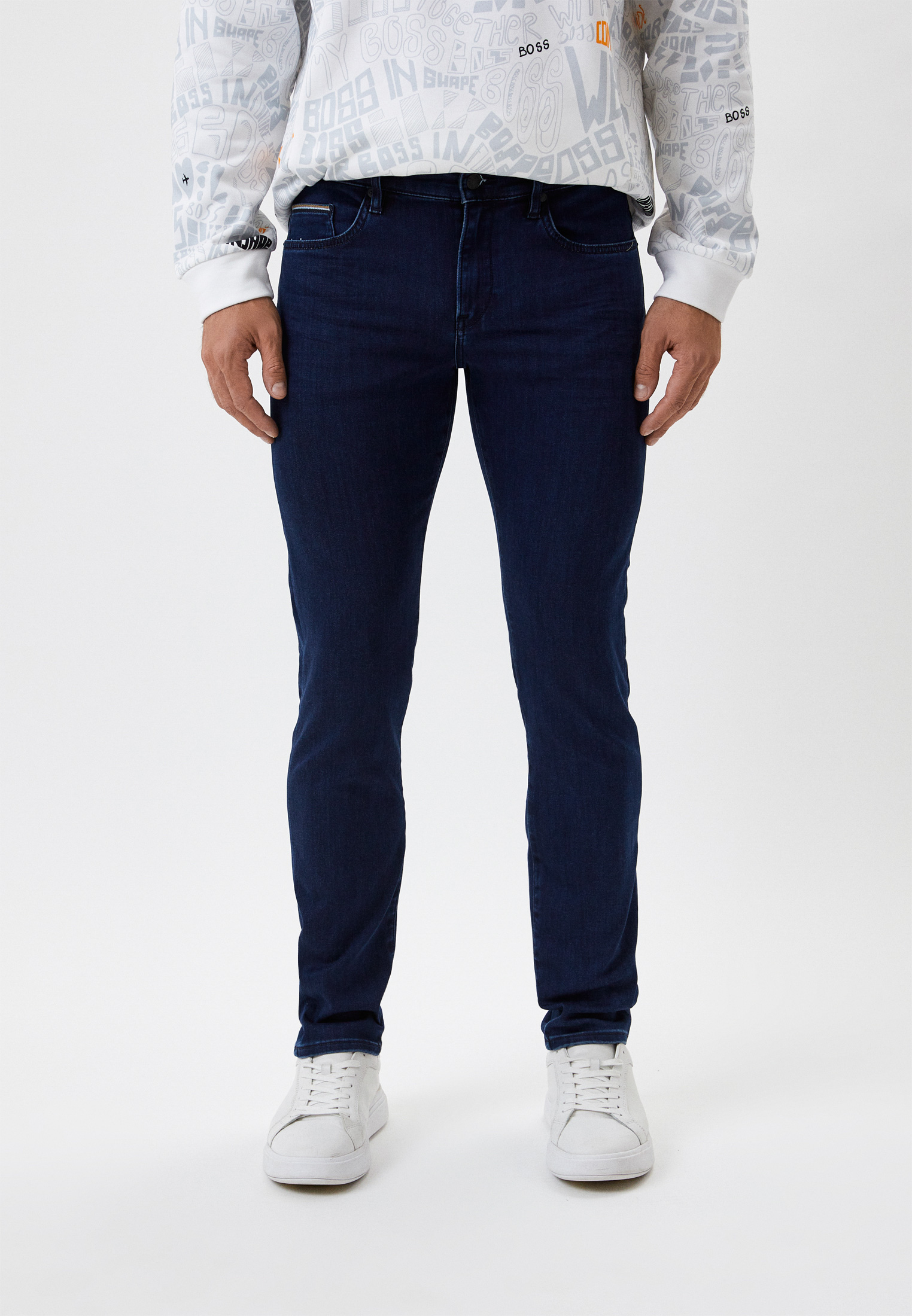 Мужские зауженные джинсы Boss (Босс) 50481326: изображение 1