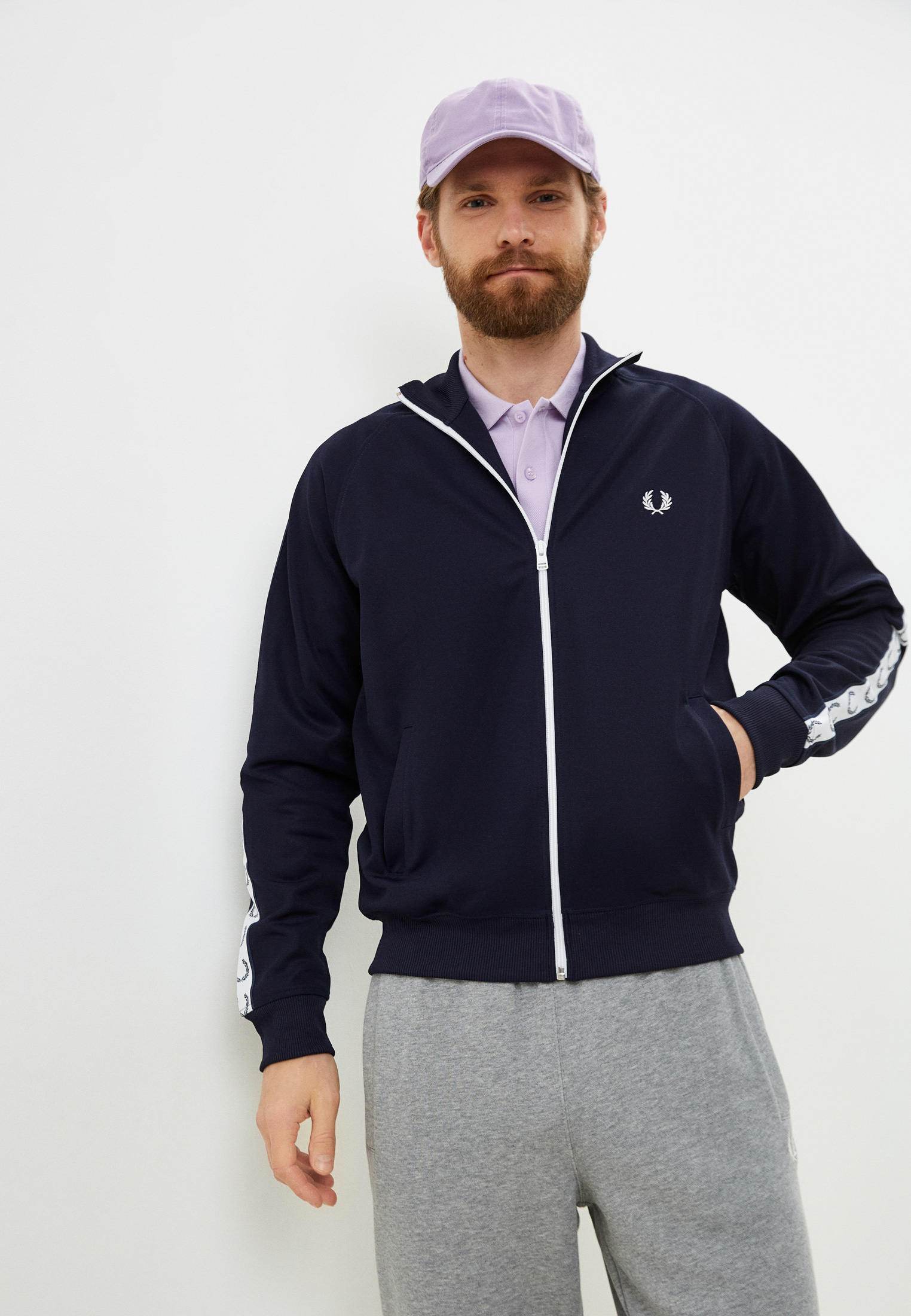 Олимпийка мужская Fred Perry J4620 цвет синий купить за 15990 руб.