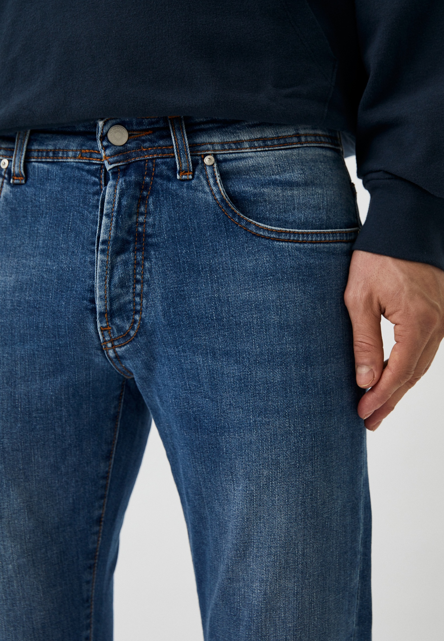 Мужские зауженные джинсы Liu Jo Uomo (Лиу Джо Уомо) M000P304FRANKMD: изображение 4