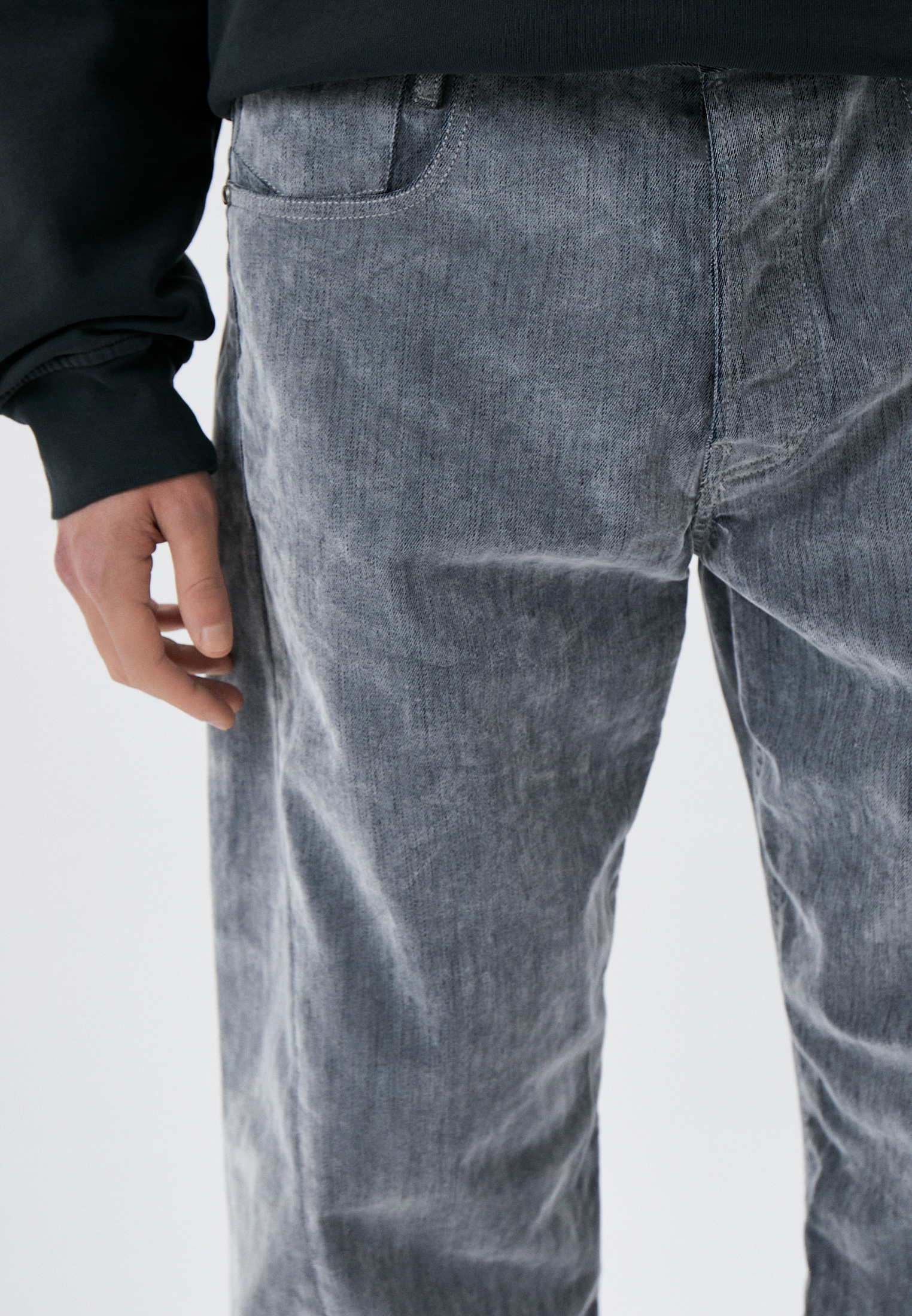 Мужские прямые джинсы Trussardi (Труссарди) 52J00121-1T006154: изображение 4