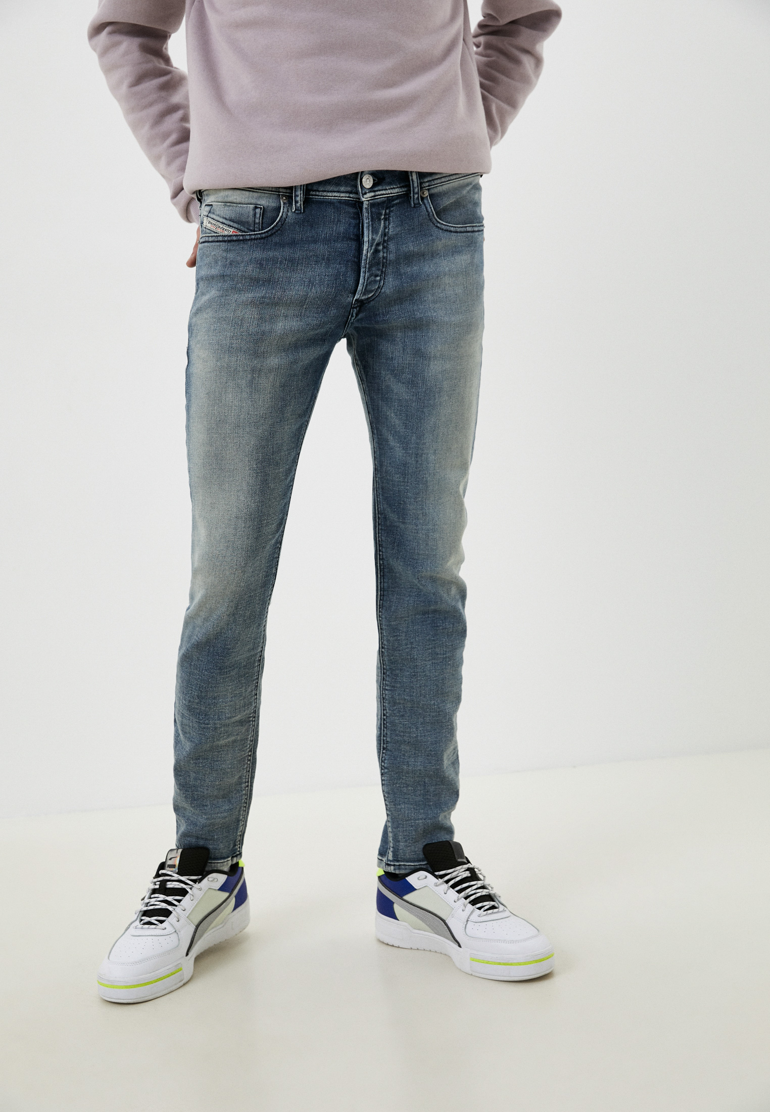 Мужские зауженные джинсы Diesel (Дизель) 00SWJE009KL: изображение 1
