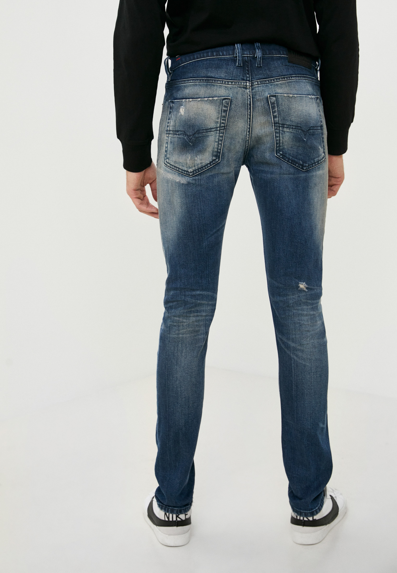 Мужские зауженные джинсы Diesel (Дизель) 00SWID009FR: изображение 3