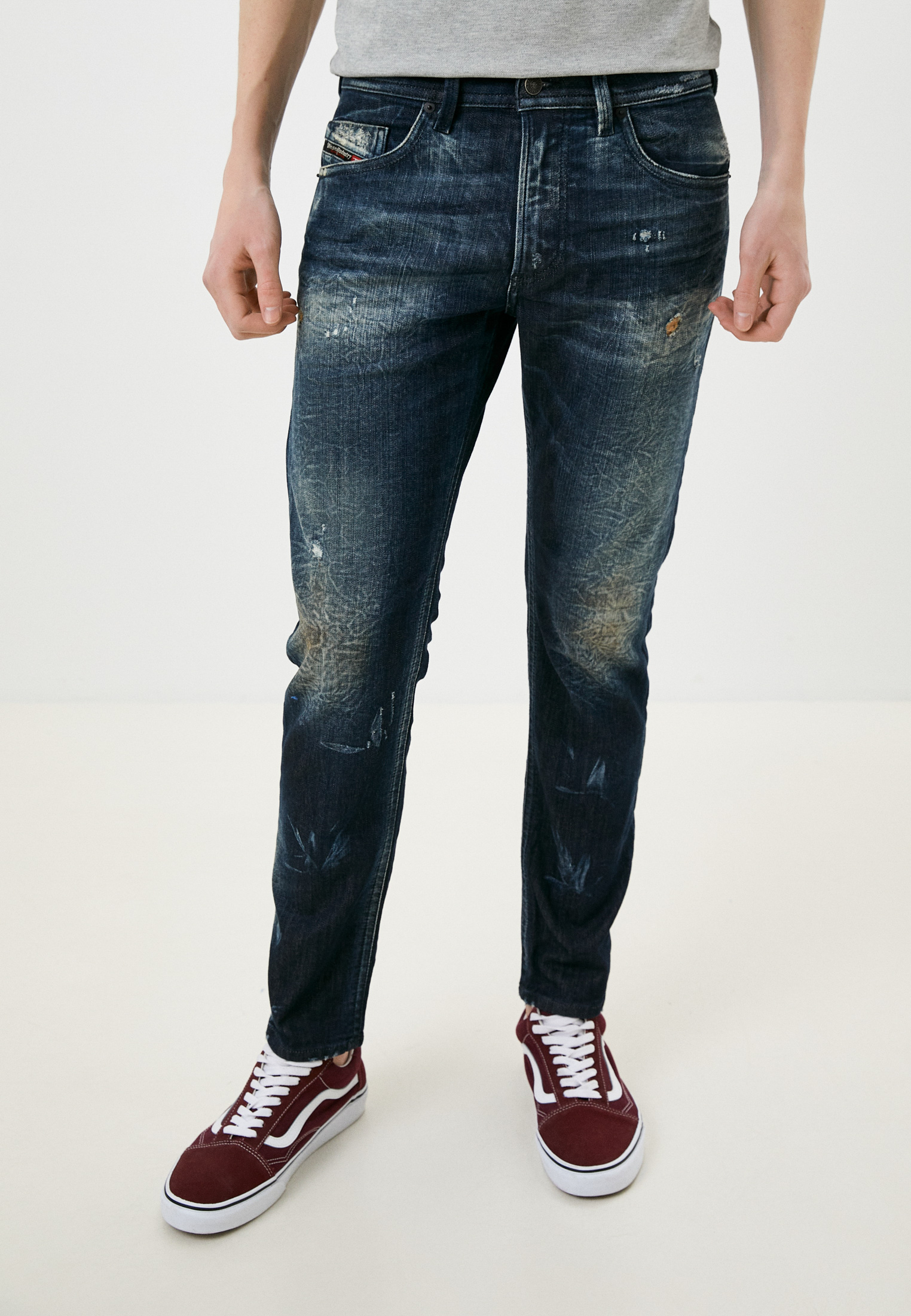 Мужские зауженные джинсы Diesel (Дизель) A01414009KI: изображение 1