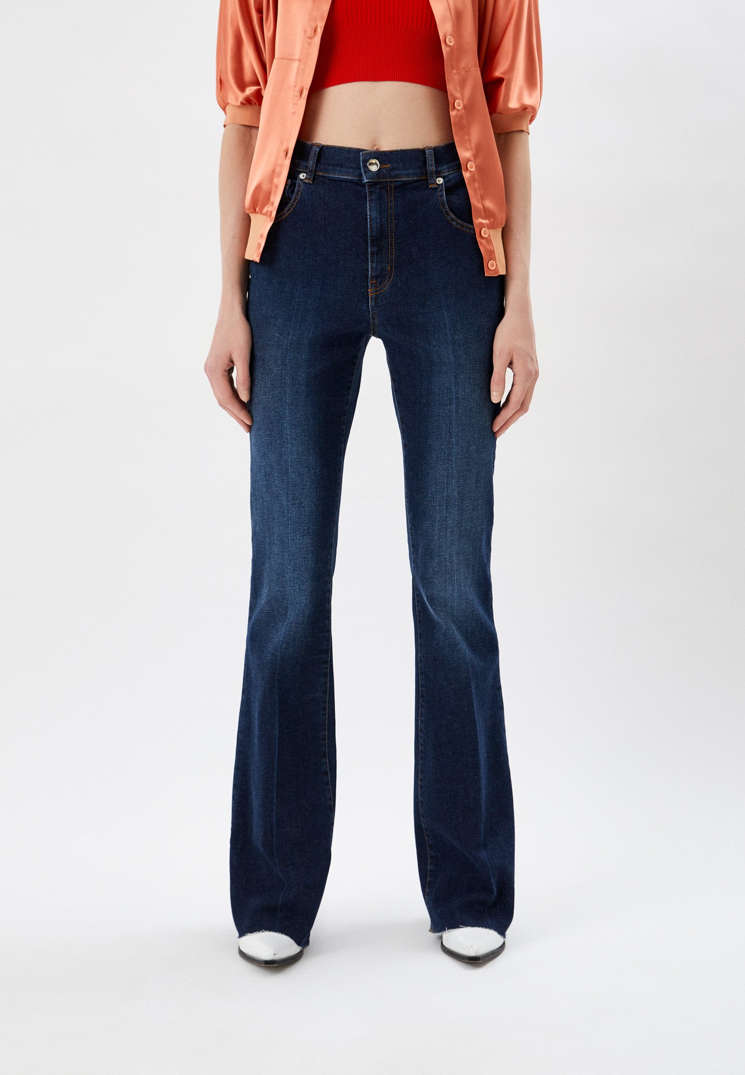 Широкие и расклешенные джинсы Love Moschino WQ46880S3558