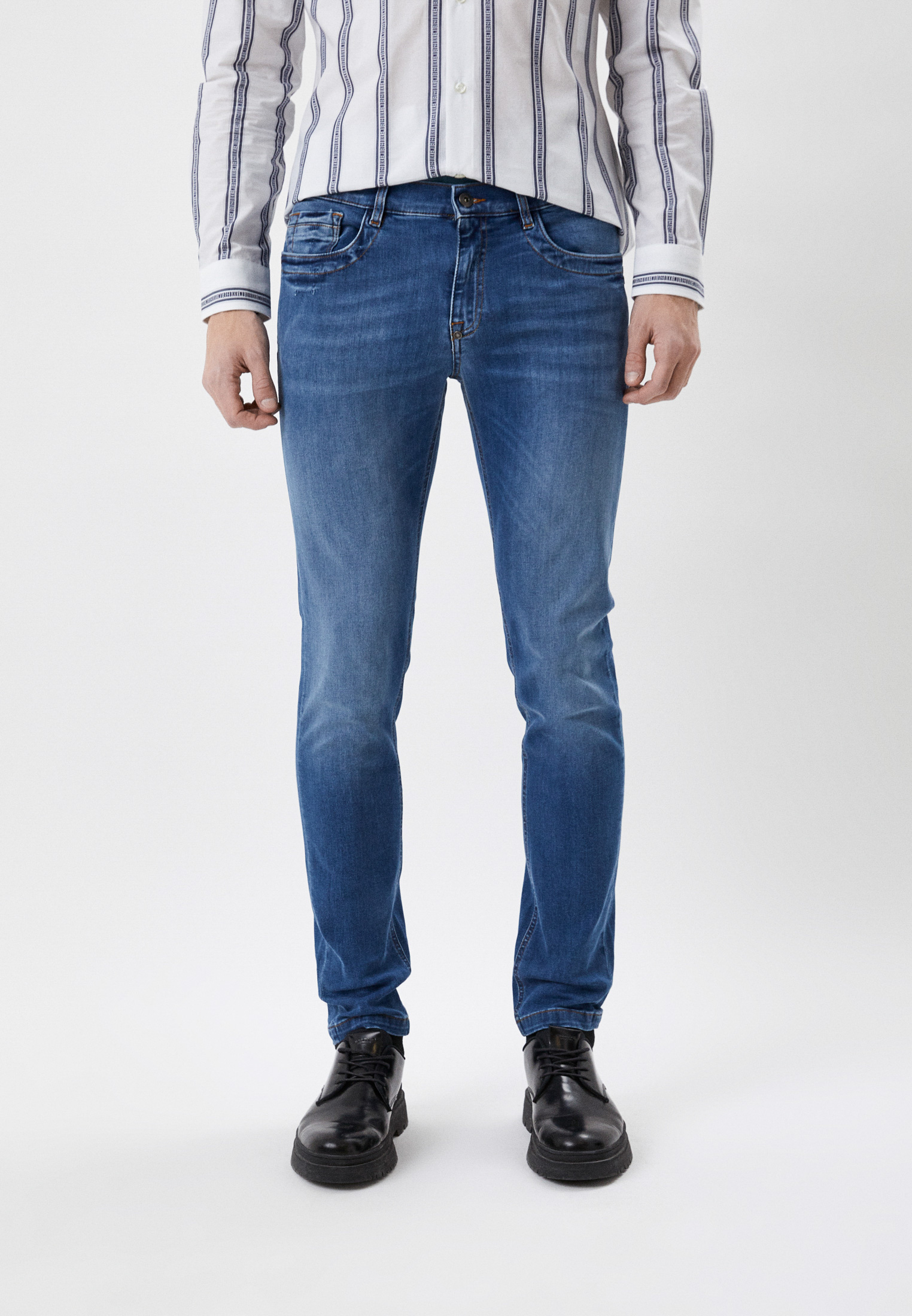 Мужские зауженные джинсы Bikkembergs (Биккембергс) CQ10189S3511: изображение 2