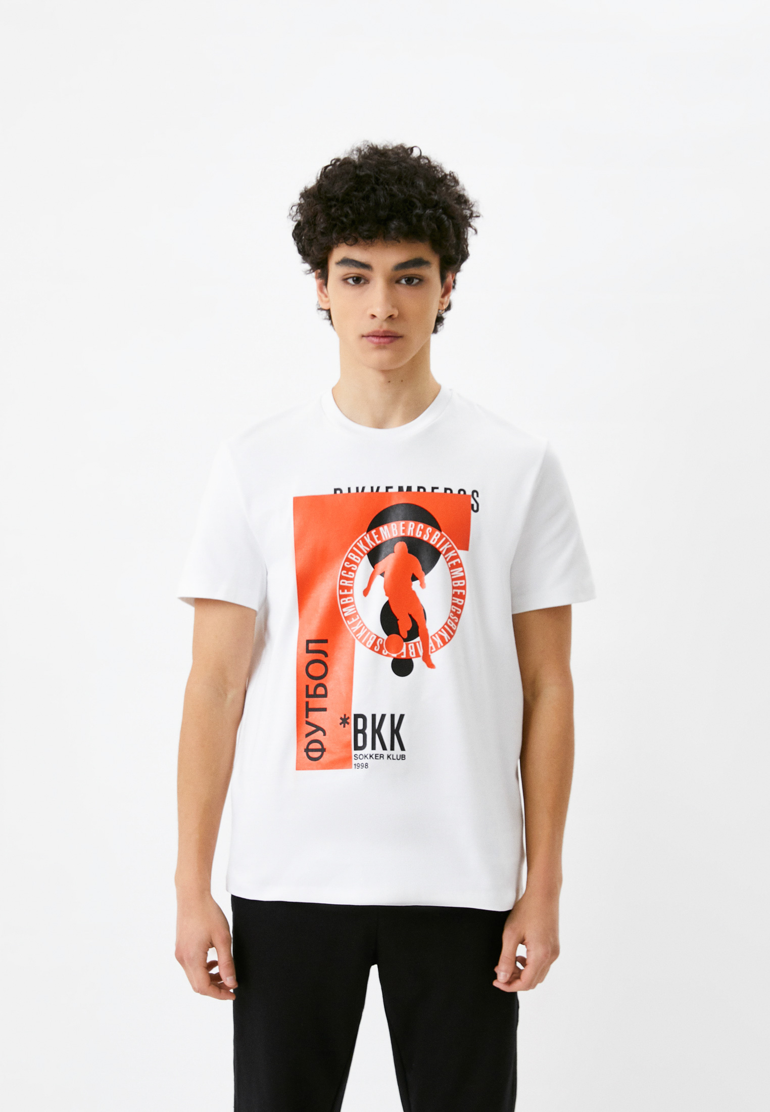 Мужская футболка Bikkembergs (Биккембергс) C410159E2298