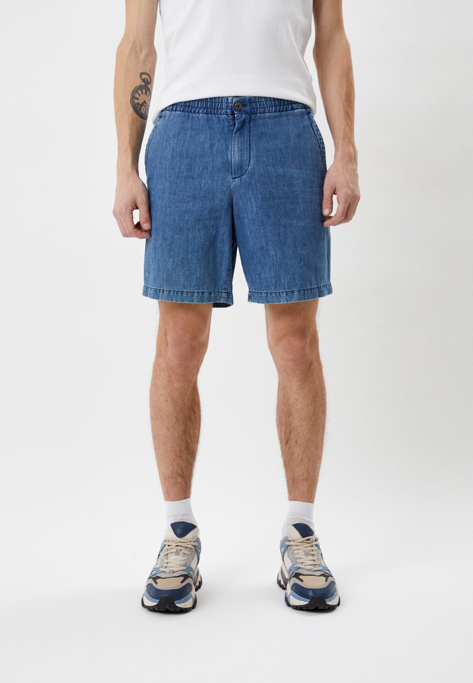 Мужские джинсовые шорты Bikkembergs (Биккембергс) CO01501T093A