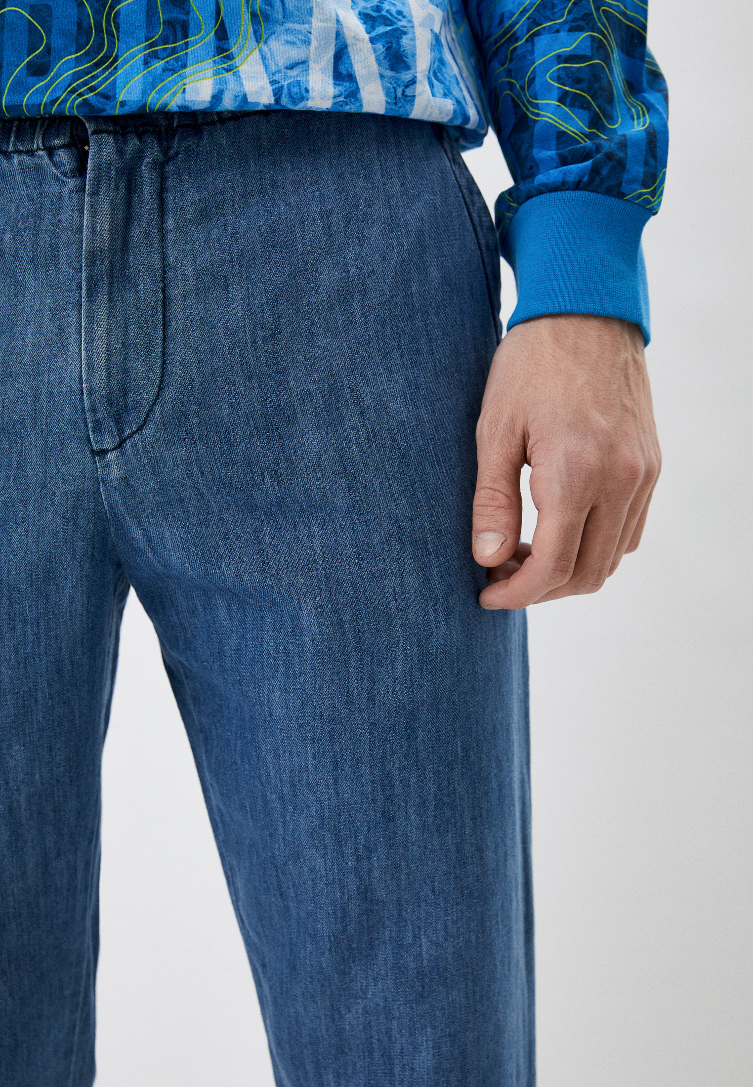 Мужские зауженные джинсы Bikkembergs (Биккембергс) CP04601T093A: изображение 8