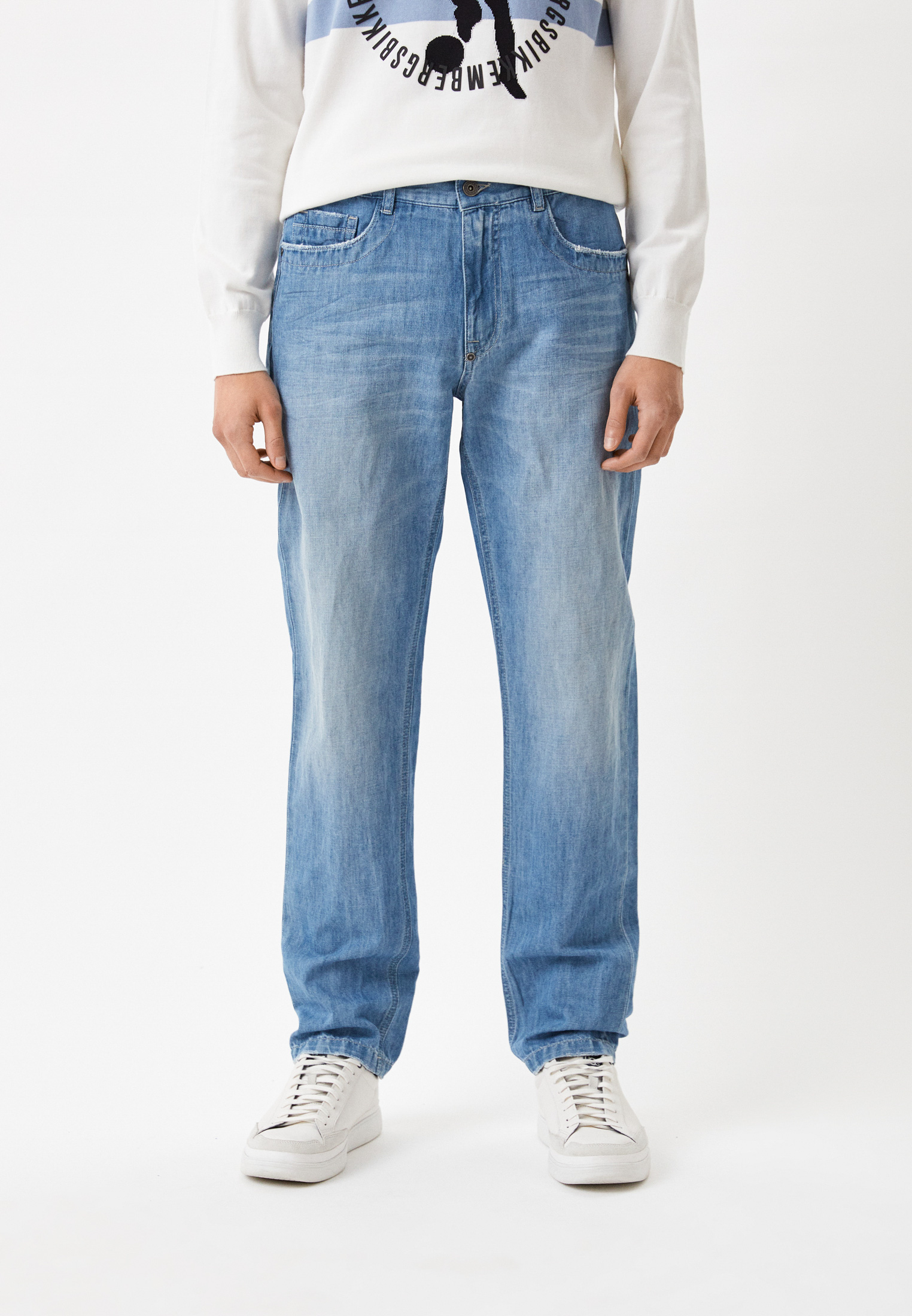 Мужские прямые джинсы Bikkembergs (Биккембергс) CQ10222T117A: изображение 9