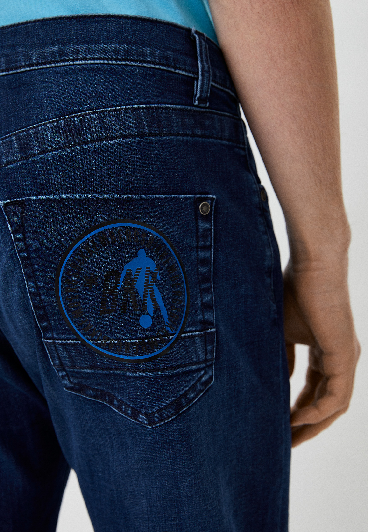 Мужские зауженные джинсы Bikkembergs (Биккембергс) CQ11301S3511: изображение 4